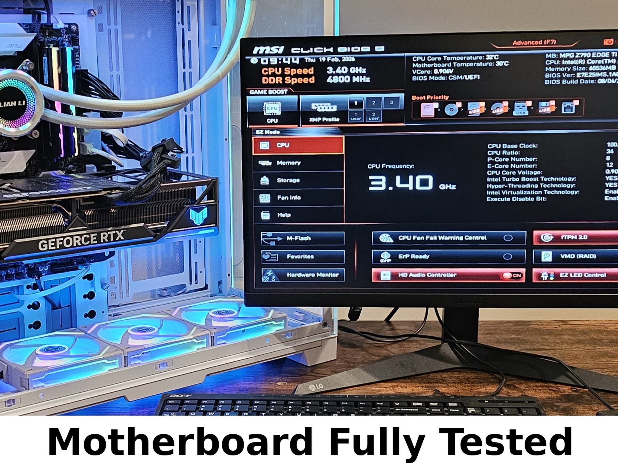 MSI MPG Z790 EDGE WIFI ATX Motherboard - Like New