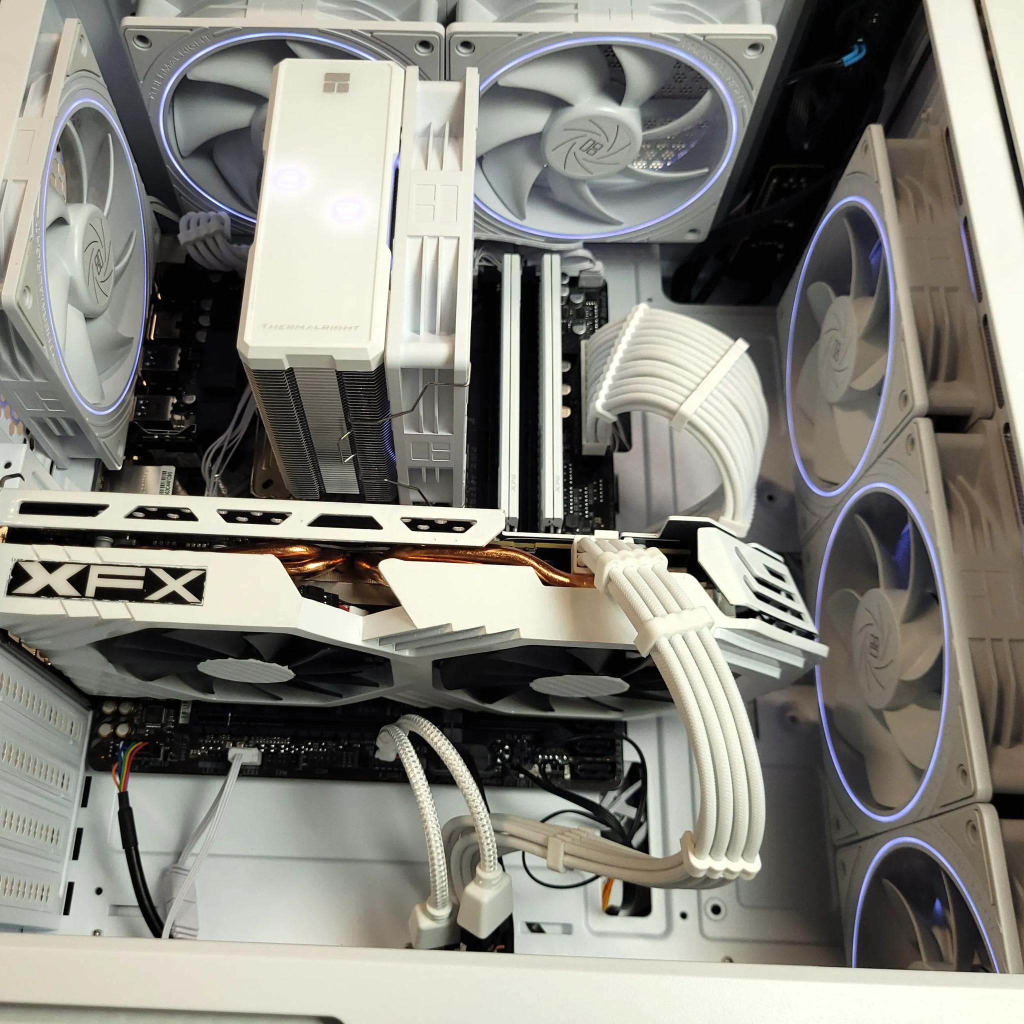 All White Budget Gaming PC | Ryzen 5 | XFX RX 580 8gb GPU