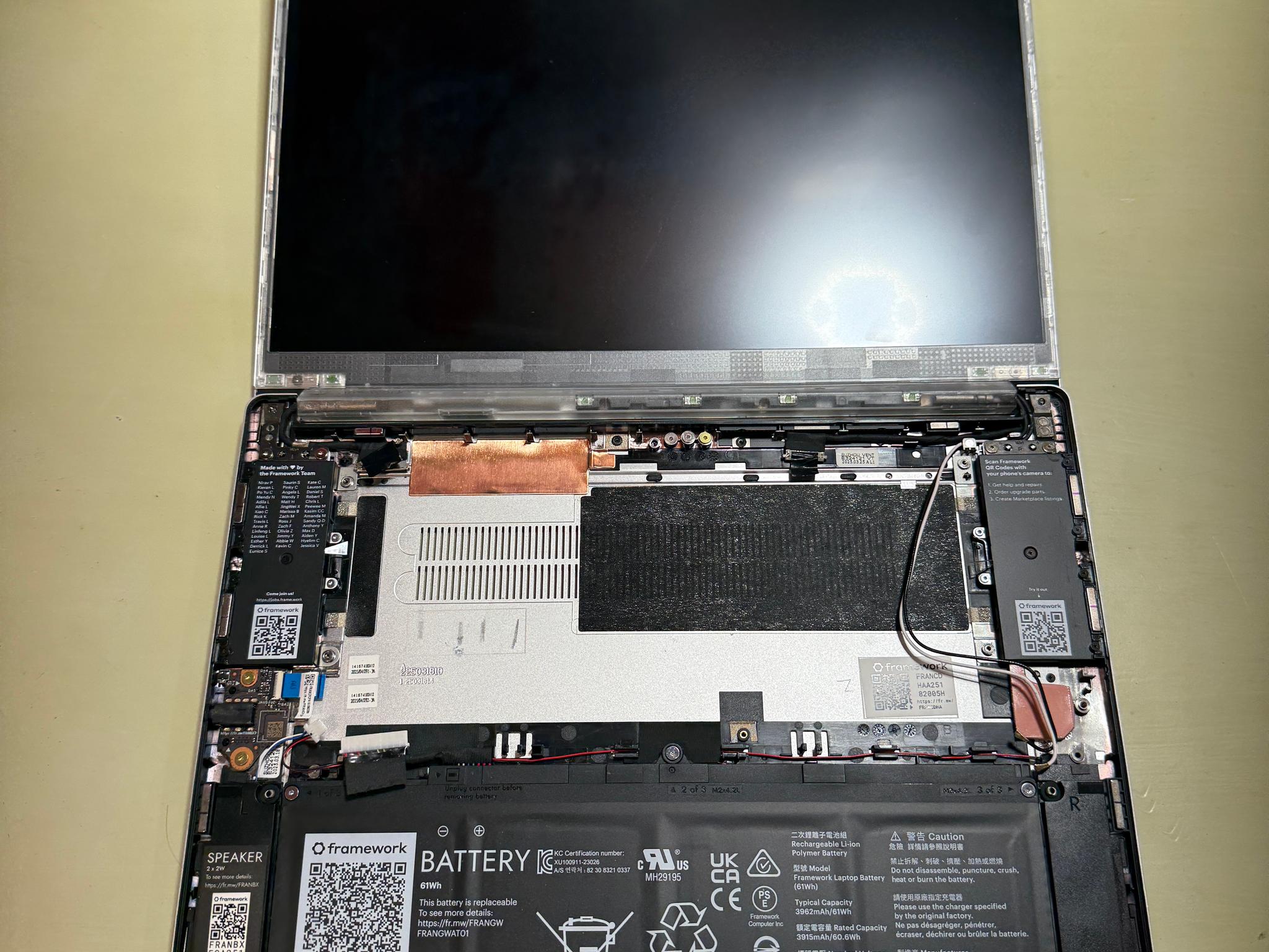 Framework 13" Laptop - Chassis, no mainboard
