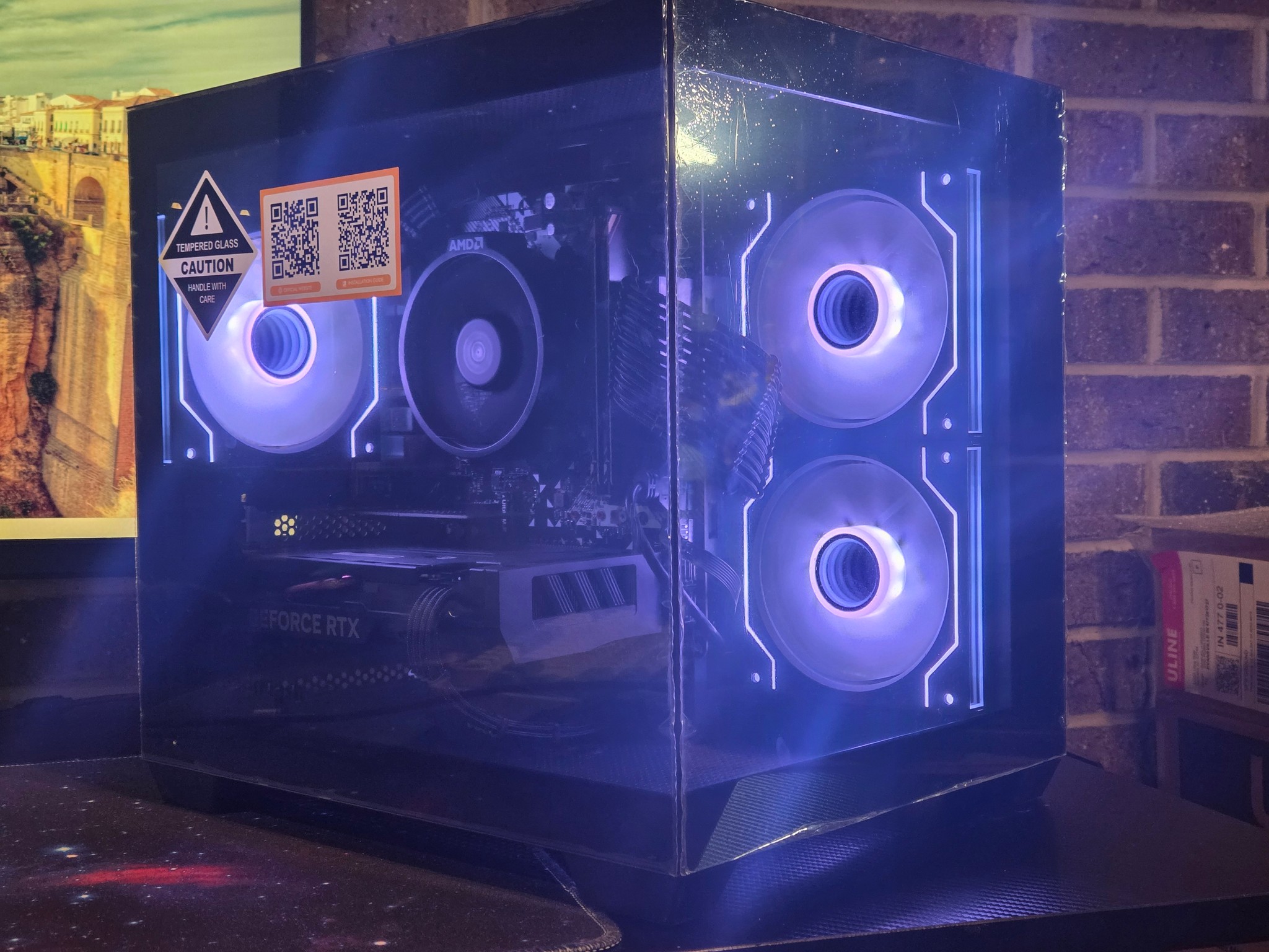 Small black gaming PC | RTX 4060 | RYZEN 5 3600 | 16GB RAM | 512GB SSD