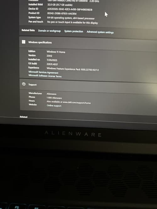 **PRICE DROP** Gaming Laptop - Alienware m16 R1, Intel i9 13900HX and Nvidia 4070