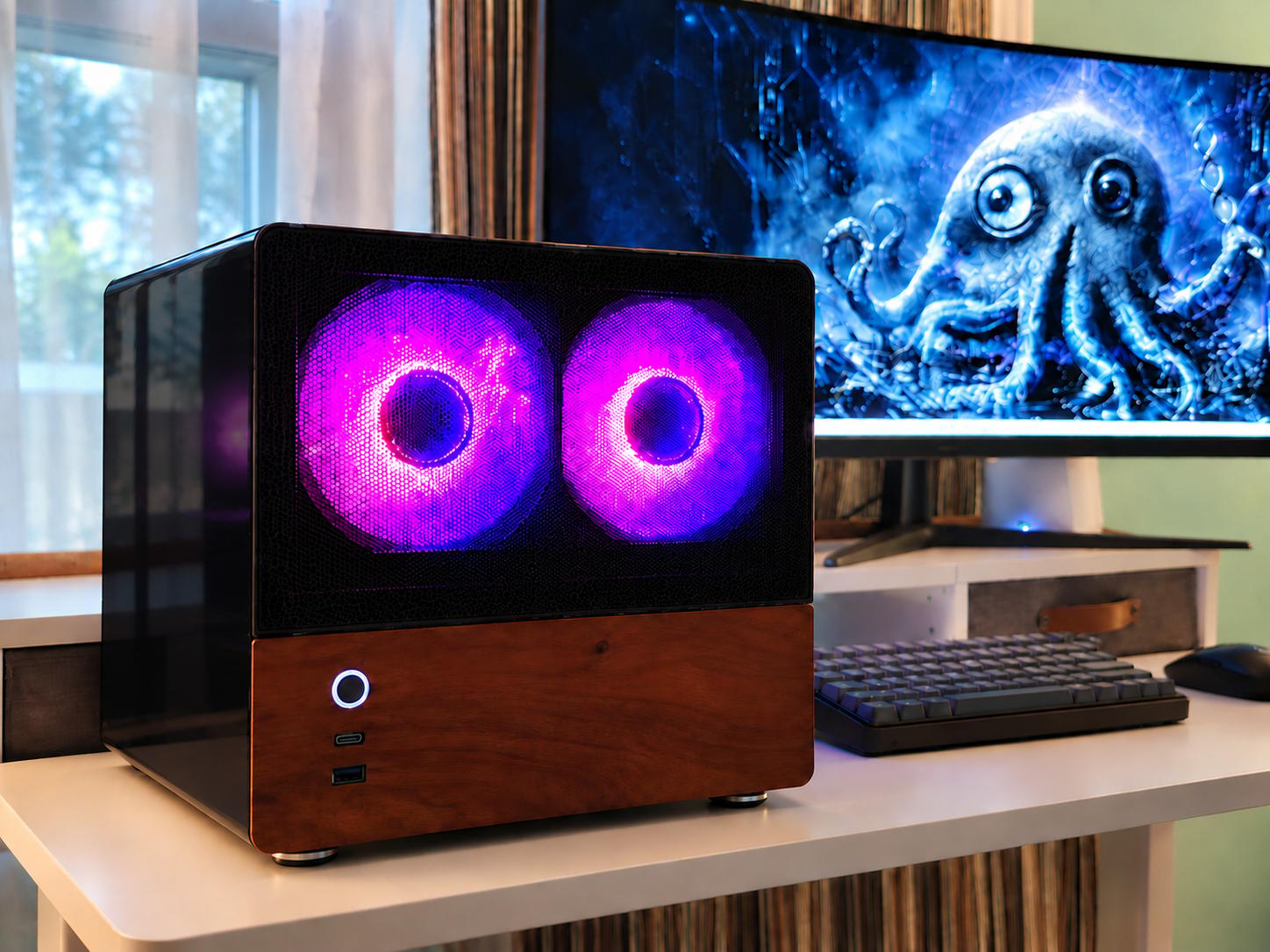 RX 9060 XT 16GB Compact 1440p Gaming PC | Ryzen 5 5600X3D | 32GB RAM | 1TB Total NVMe | Nikita Volt
