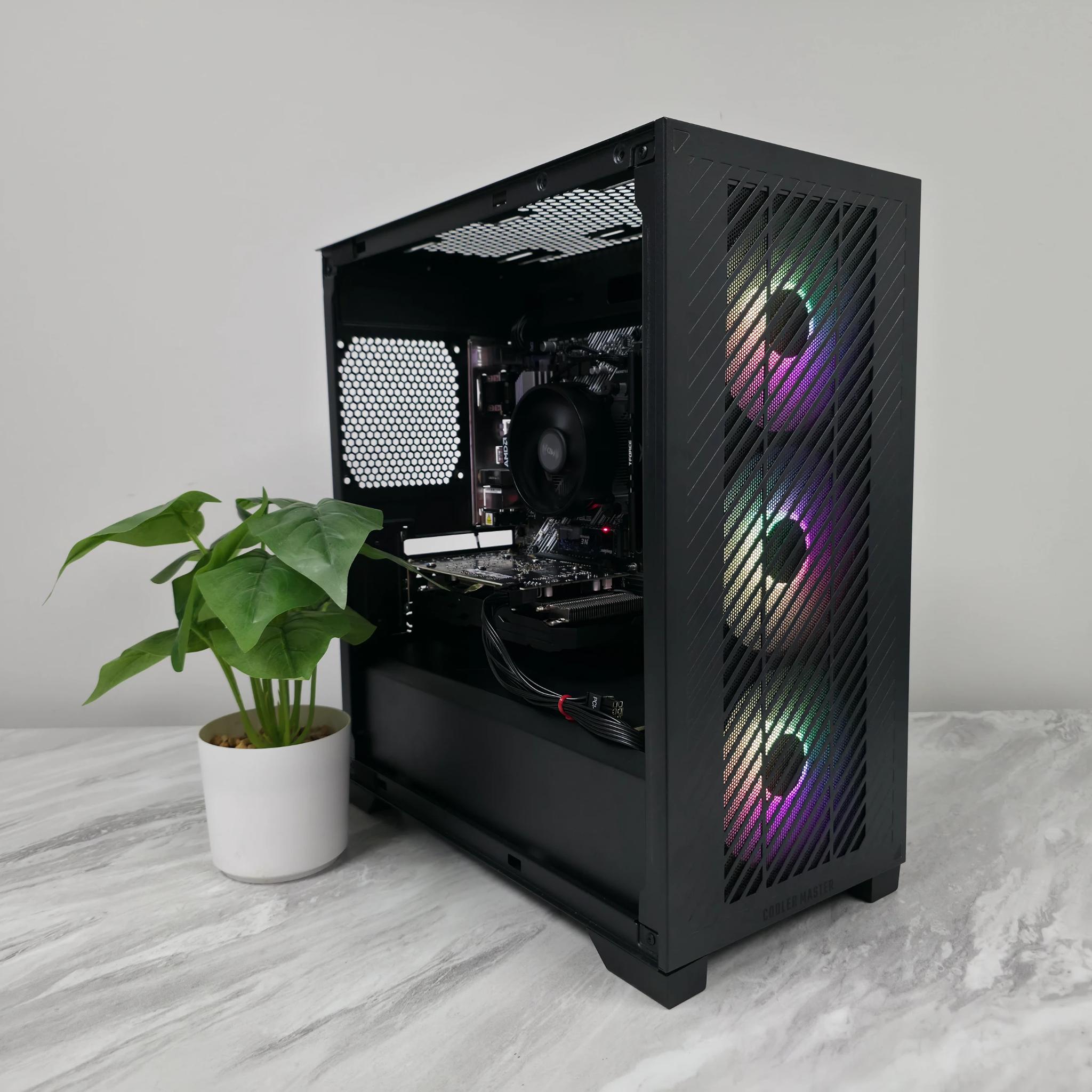 ALL NEW 1080p Gaming PC Computer (Ryzen 5500, RX 580 8g, 16gb ddr4) **Perfect gift for New PC Gamers