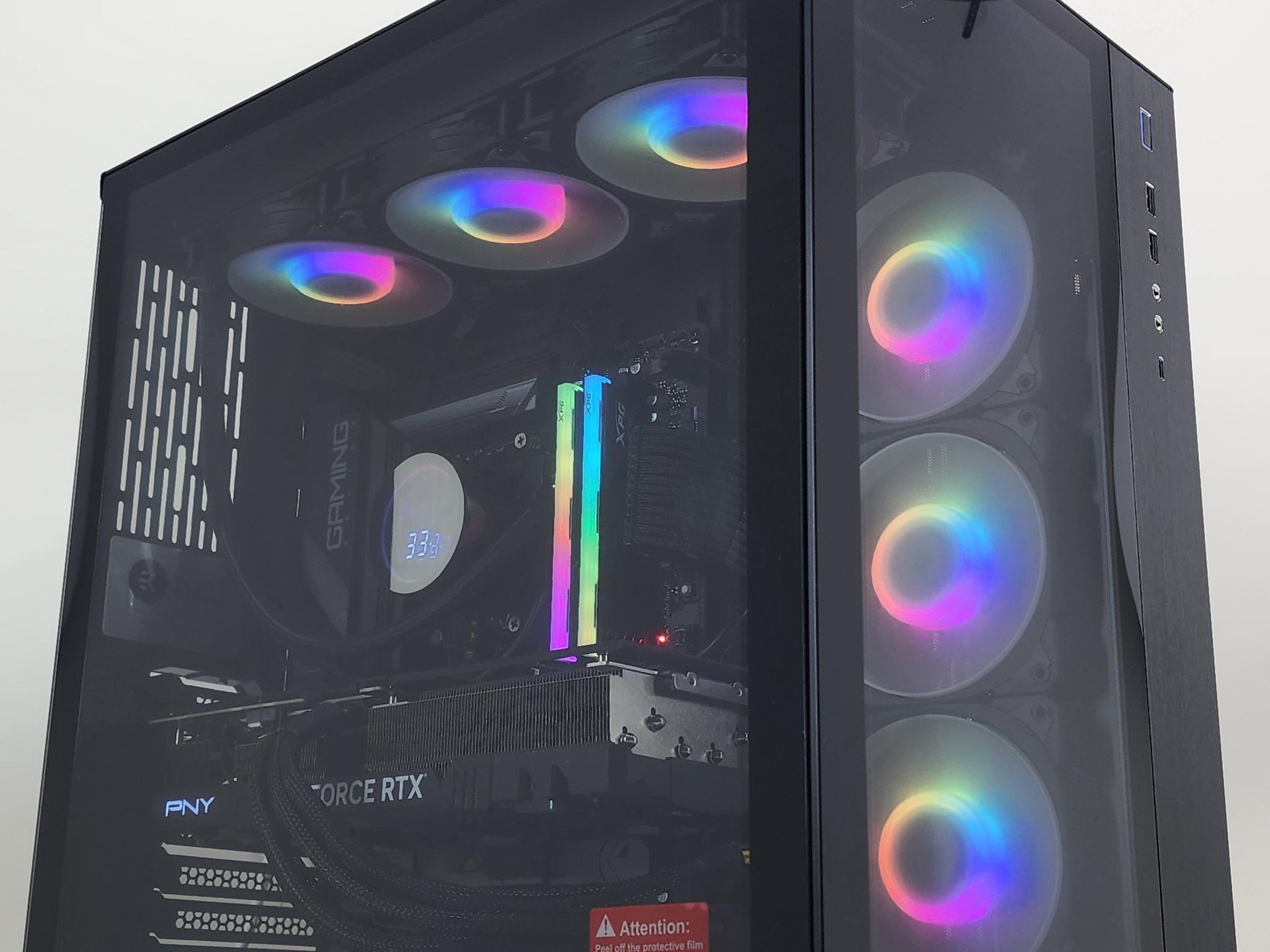 Gaming PC Ryzen 7 7800X3D 32GB RAM 2TB SSD RTX 4070 Ti SUPER 16GB Win11 Computer