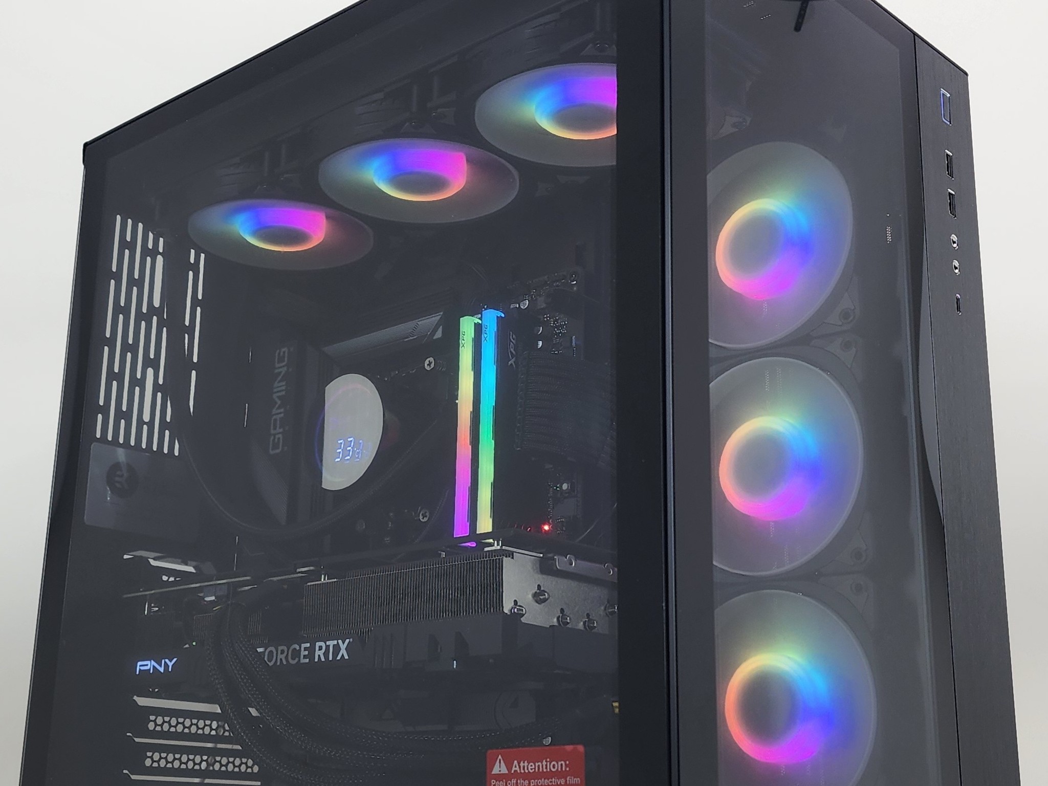Gaming PC Ryzen 7 7800X3D 32GB RAM 2TB SSD RTX 4070 Ti SUPER 16GB Win11 Computer