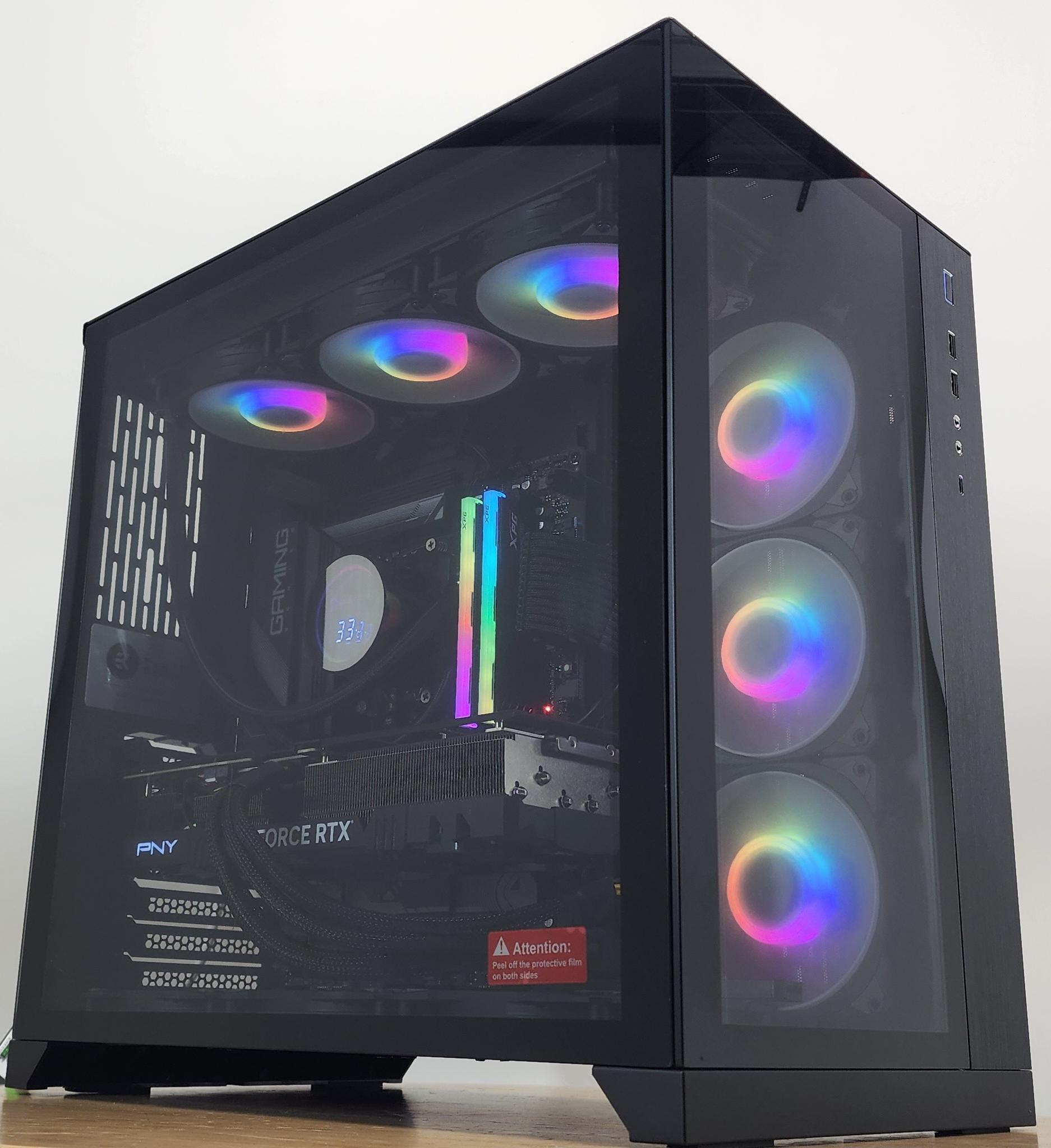 Gaming PC Ryzen 7 7800X3D 32GB RAM 2TB SSD RTX 4070 Ti SUPER 16GB Win11 Computer