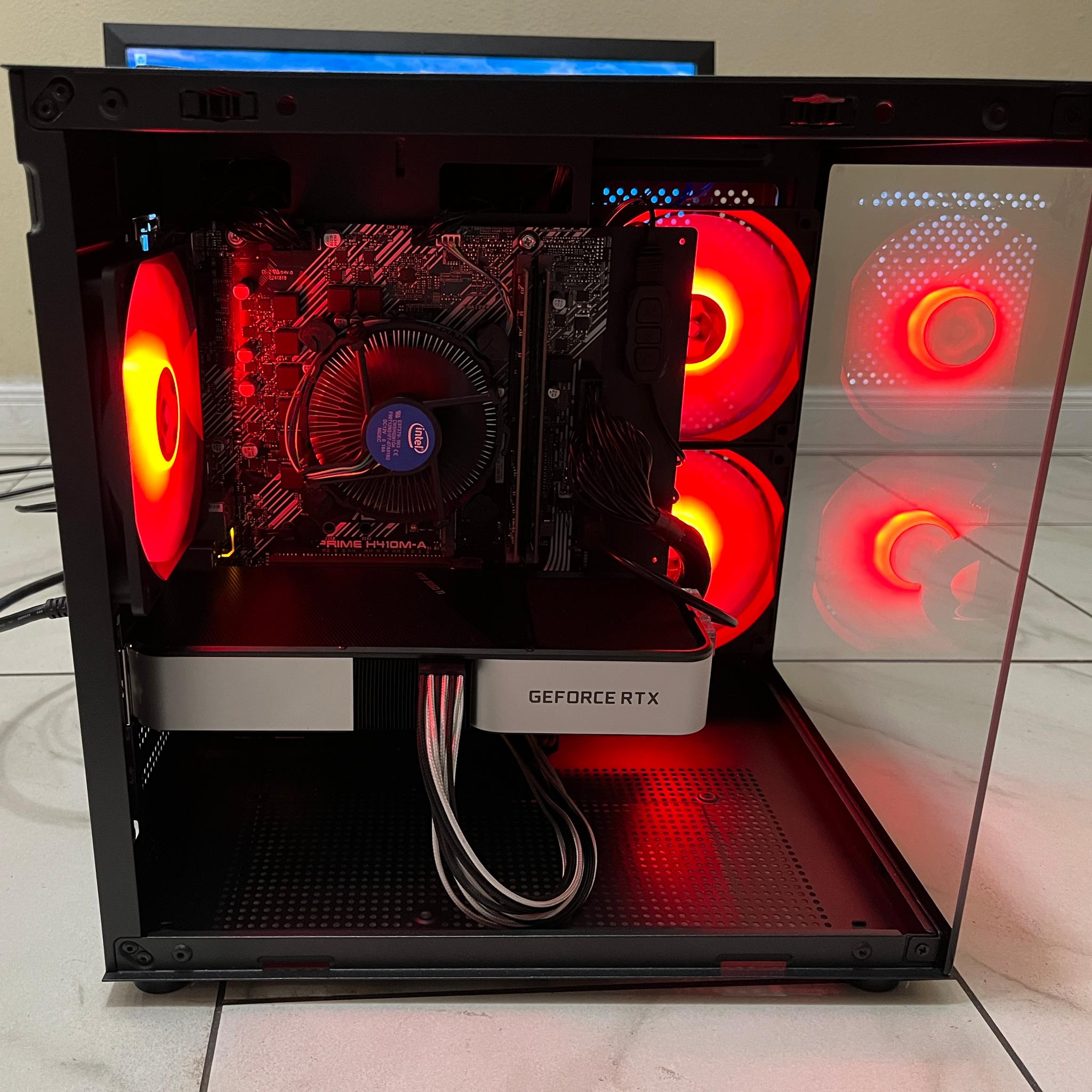 🟠🔥NVIDIA RTX 3060 Ti, Intel i5-10400, 16GB RAM, 1TB SSD, High Performance RGB Gaming PC w/ Remote