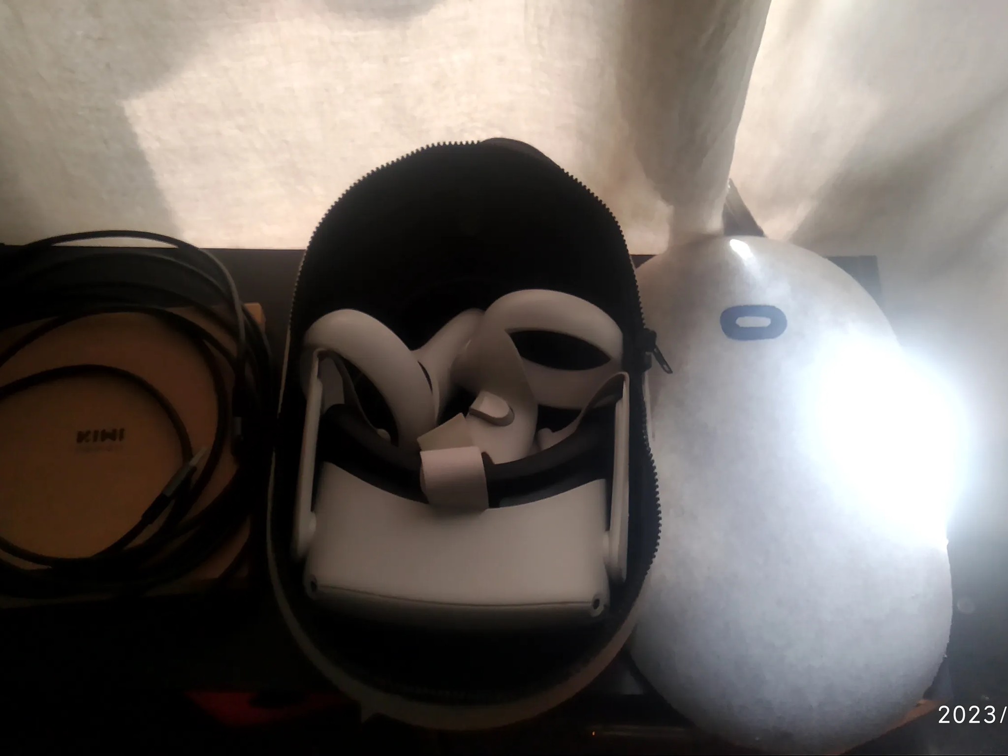 Oculus Meta Quest 2 - 256GB model with two controllers and 16ft Link cable for PCVR