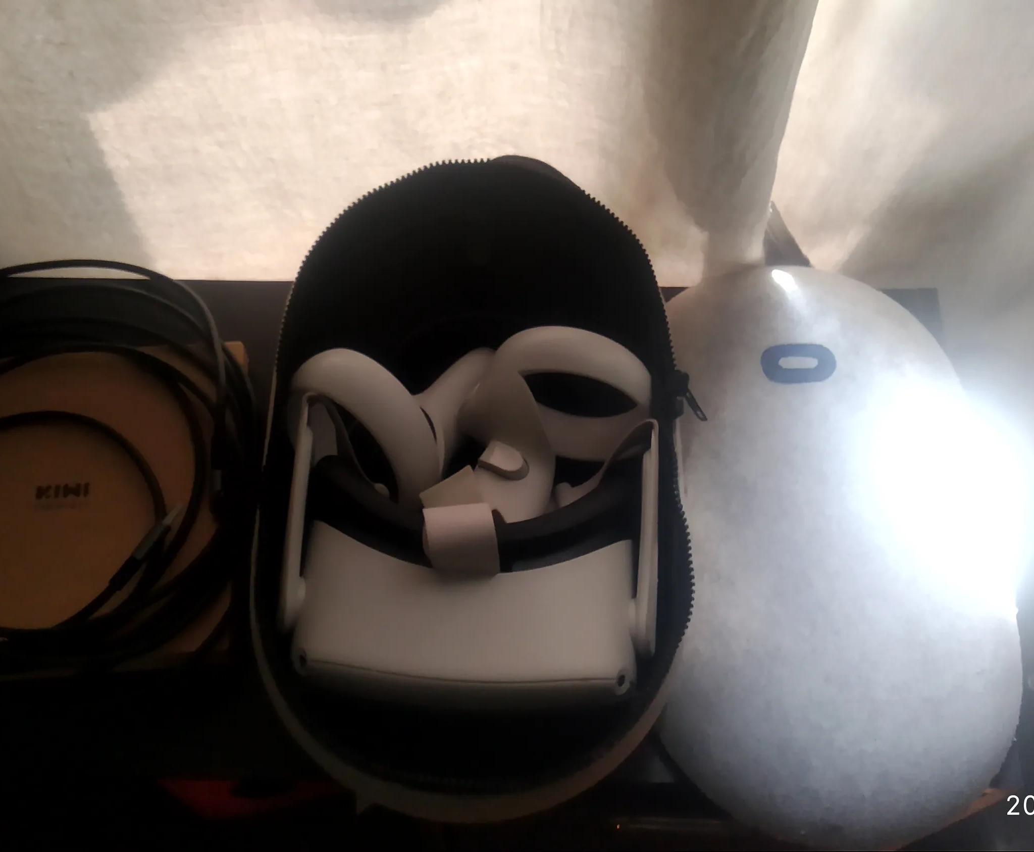 Oculus Meta Quest 2 - 256GB model with two controllers and 16ft Link cable for PCVR