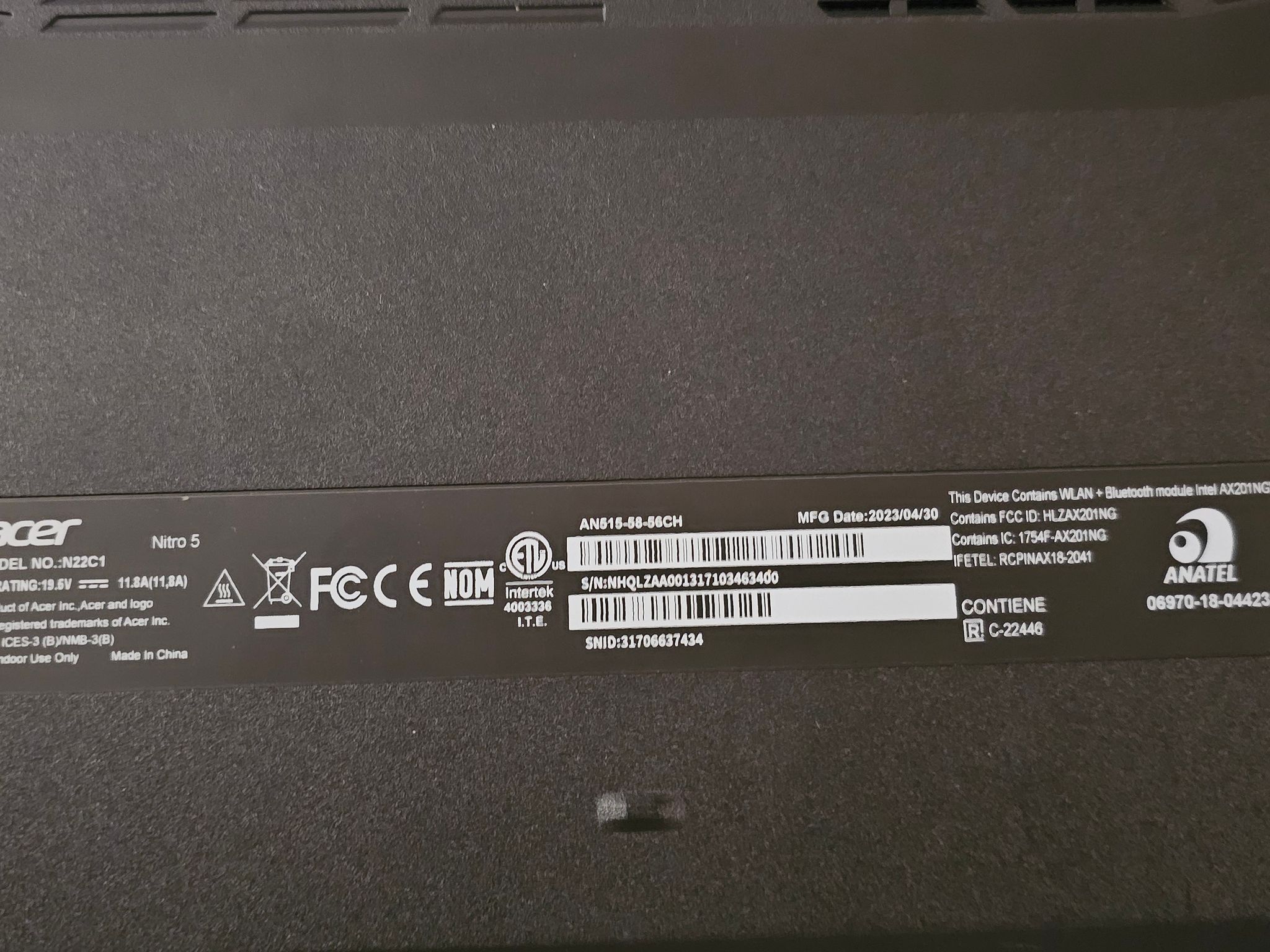 Acer nitro 5