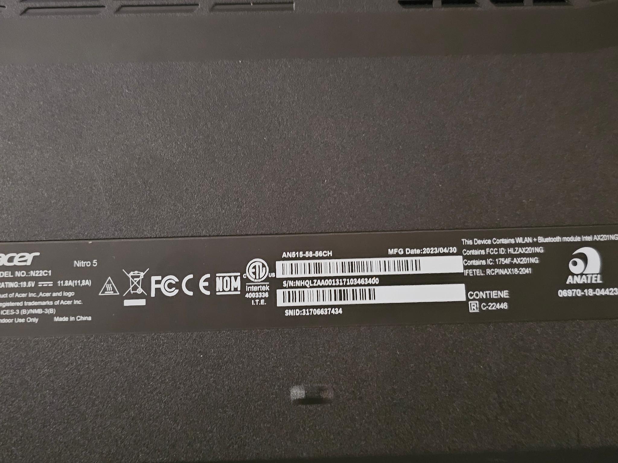 Acer nitro 5