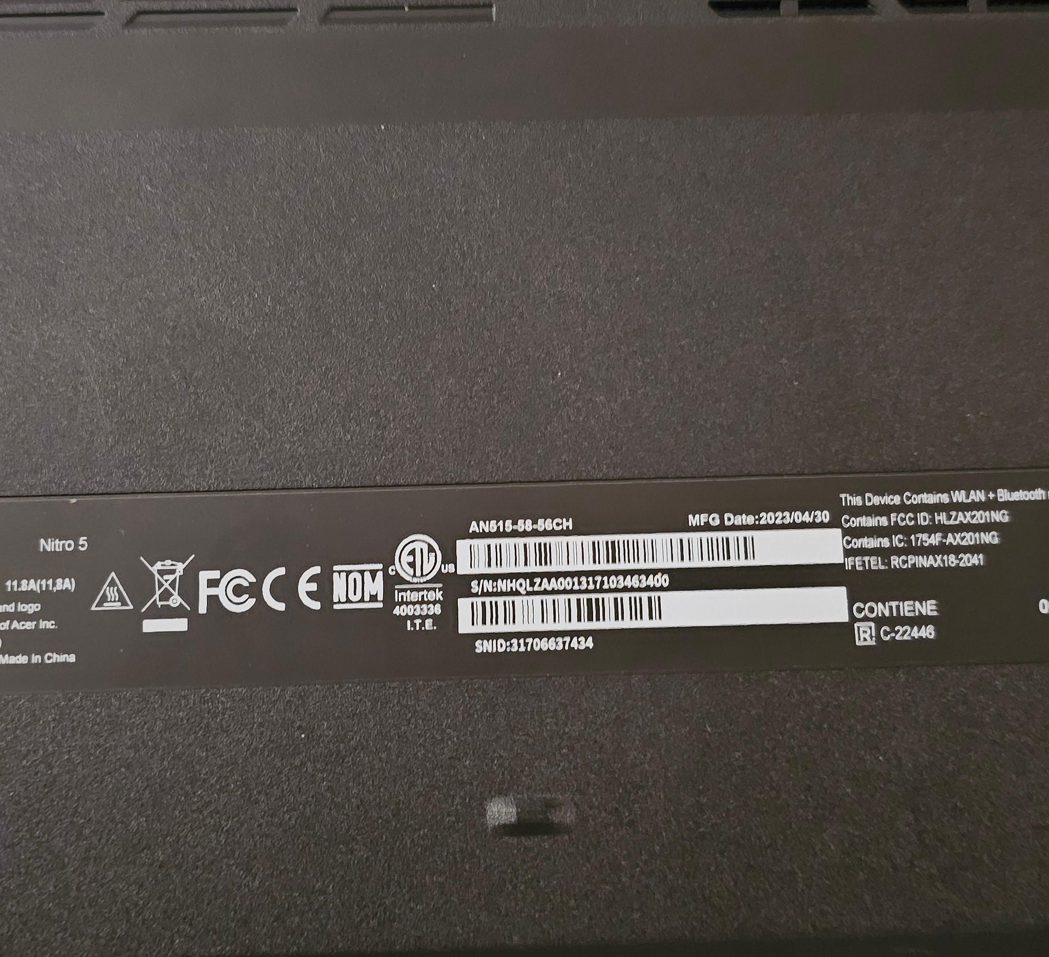 Acer nitro 5