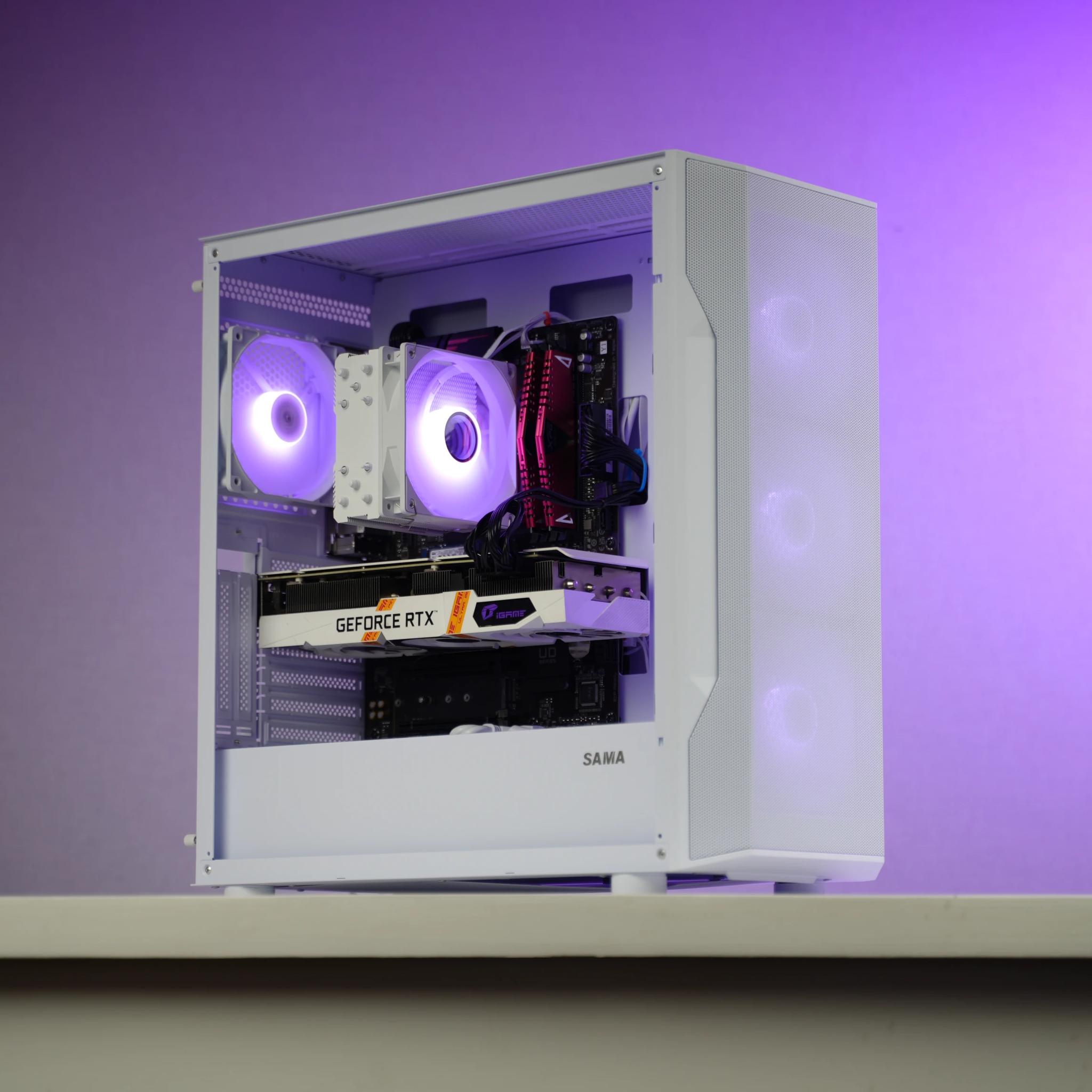 “LXFORM” RTX 3060 Ti Ryzen 5 3500X 16GB 2.3TB Windows 11 Workstation Gaming PC Powerhouse