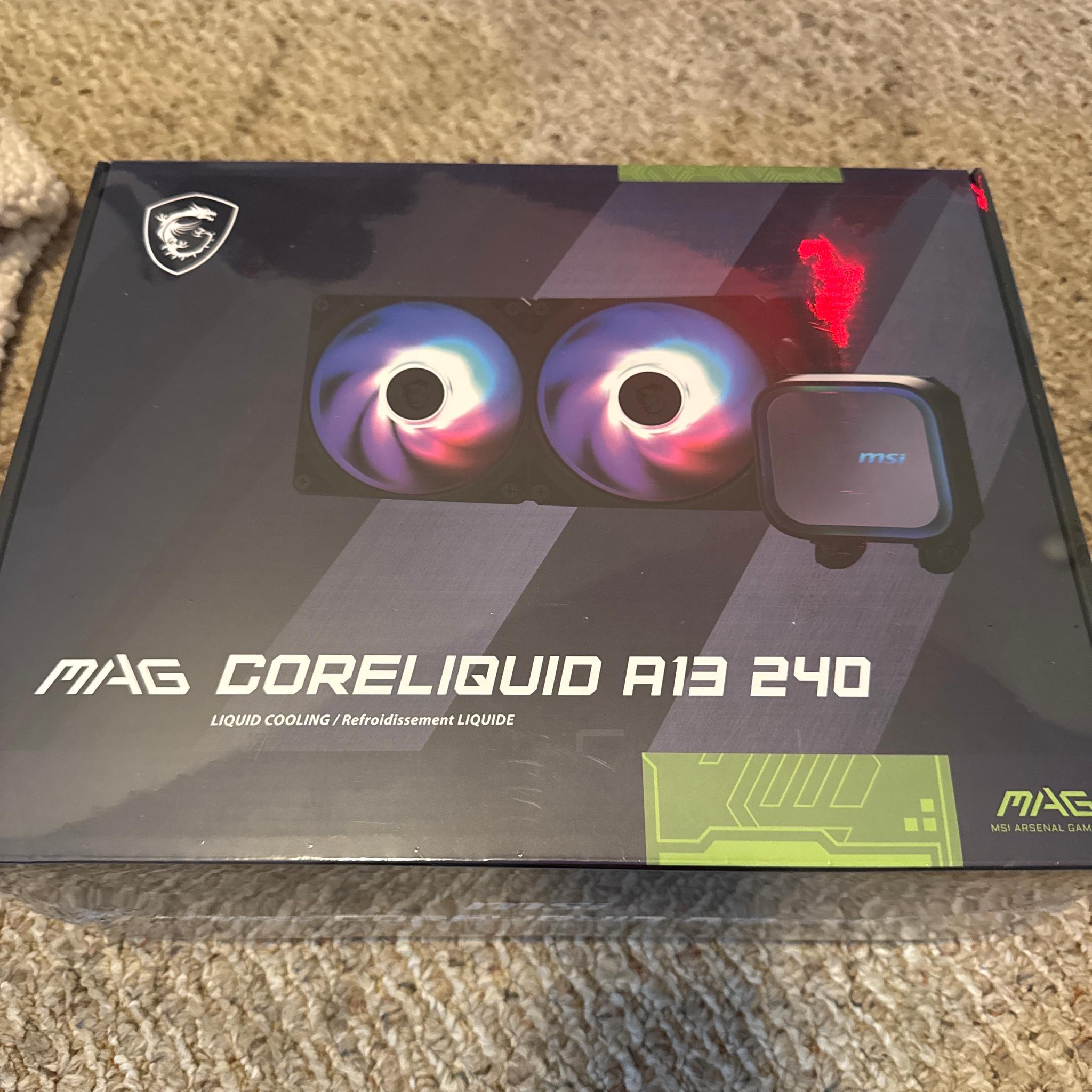 Brand New MSI MAG CoreLiquid A13 240 AIO Cooler
