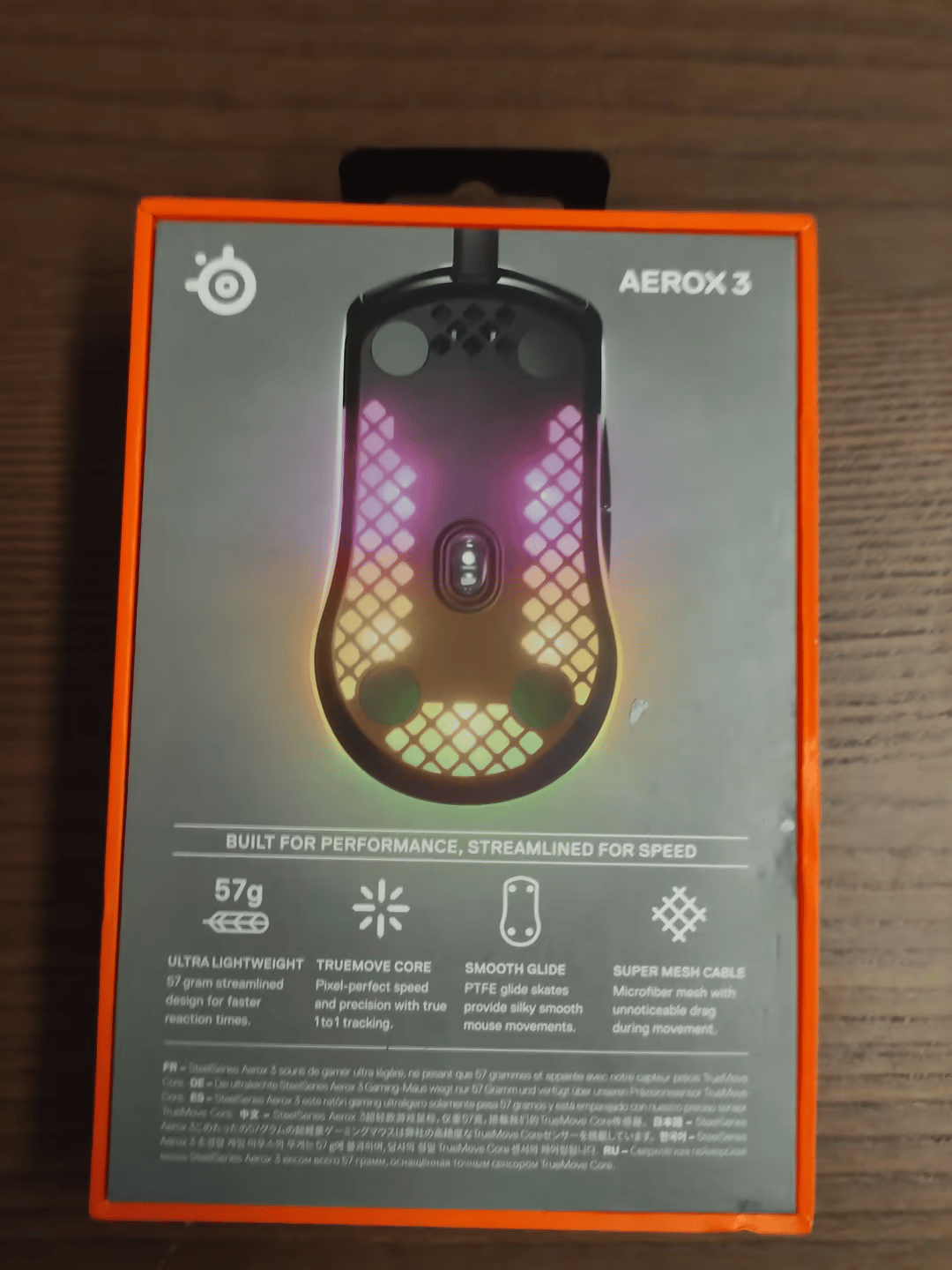 SteelSeries Aerox 3 Lightweight Wired Optical Mouse