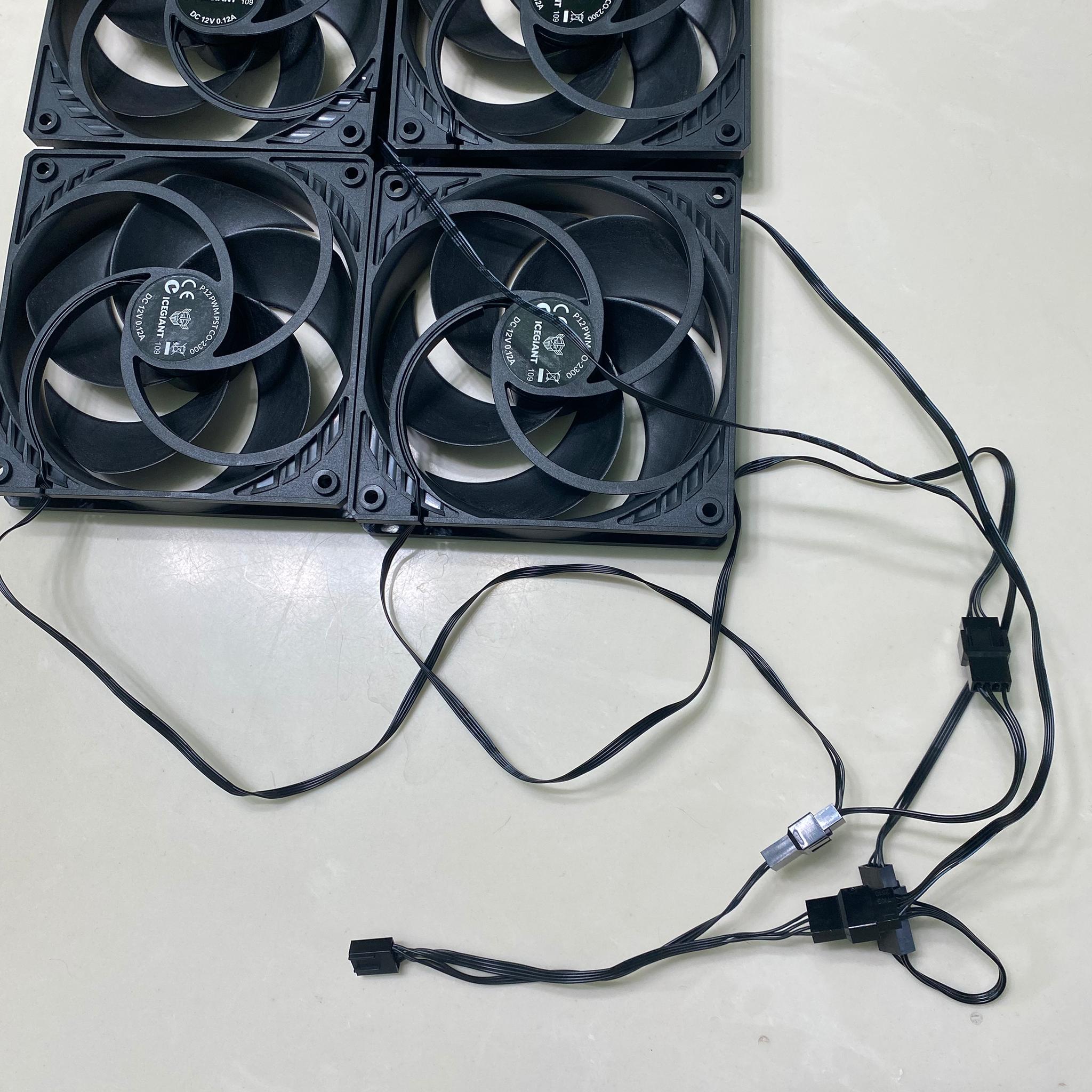 Ice Giant Modified Arctic P12 PWM Fans 120mm - 2300rpm - 4 PACK - READ DESC.