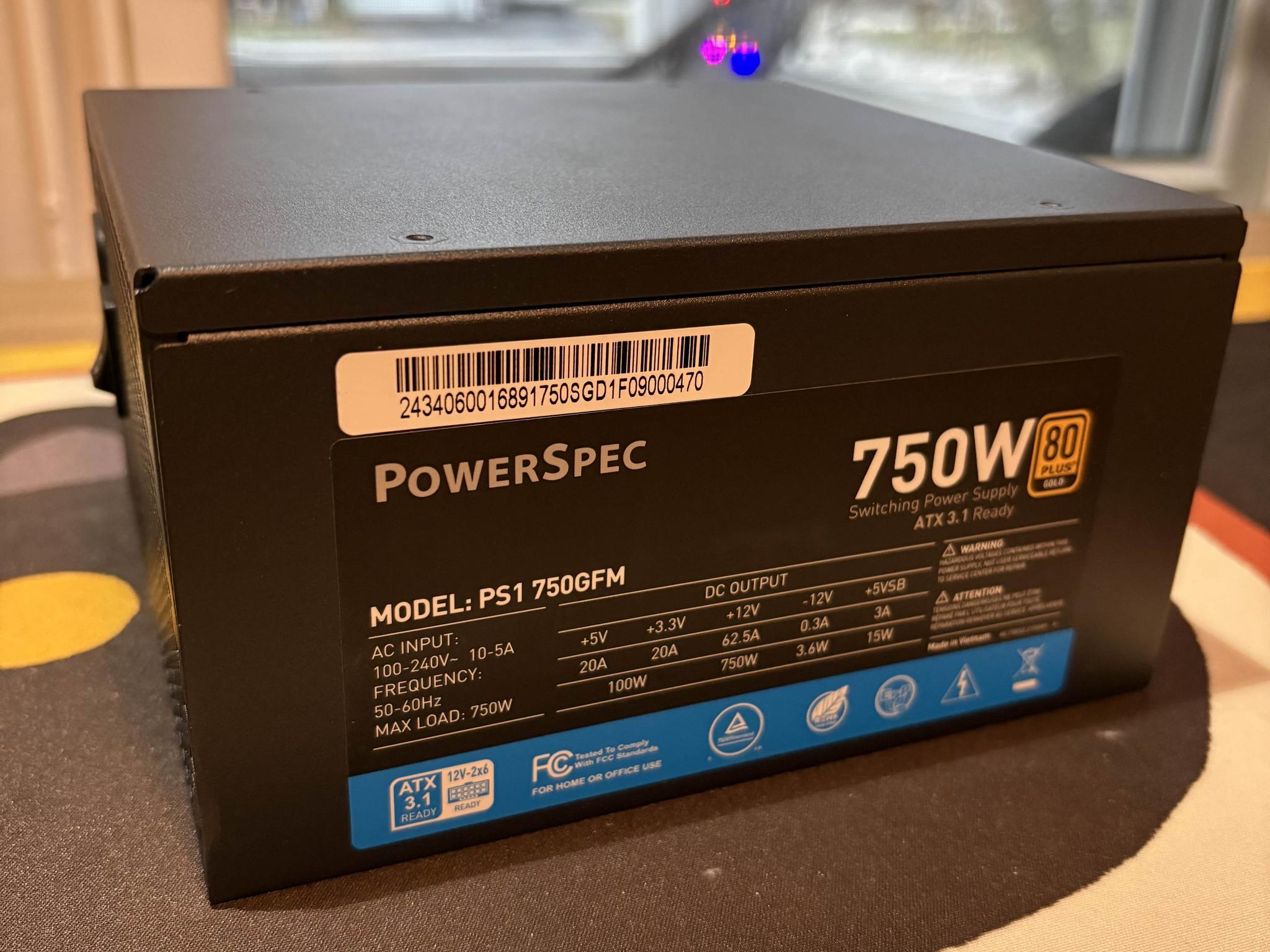 Powerspec 750W Modular - GOLD !!!12VHPWR!!!