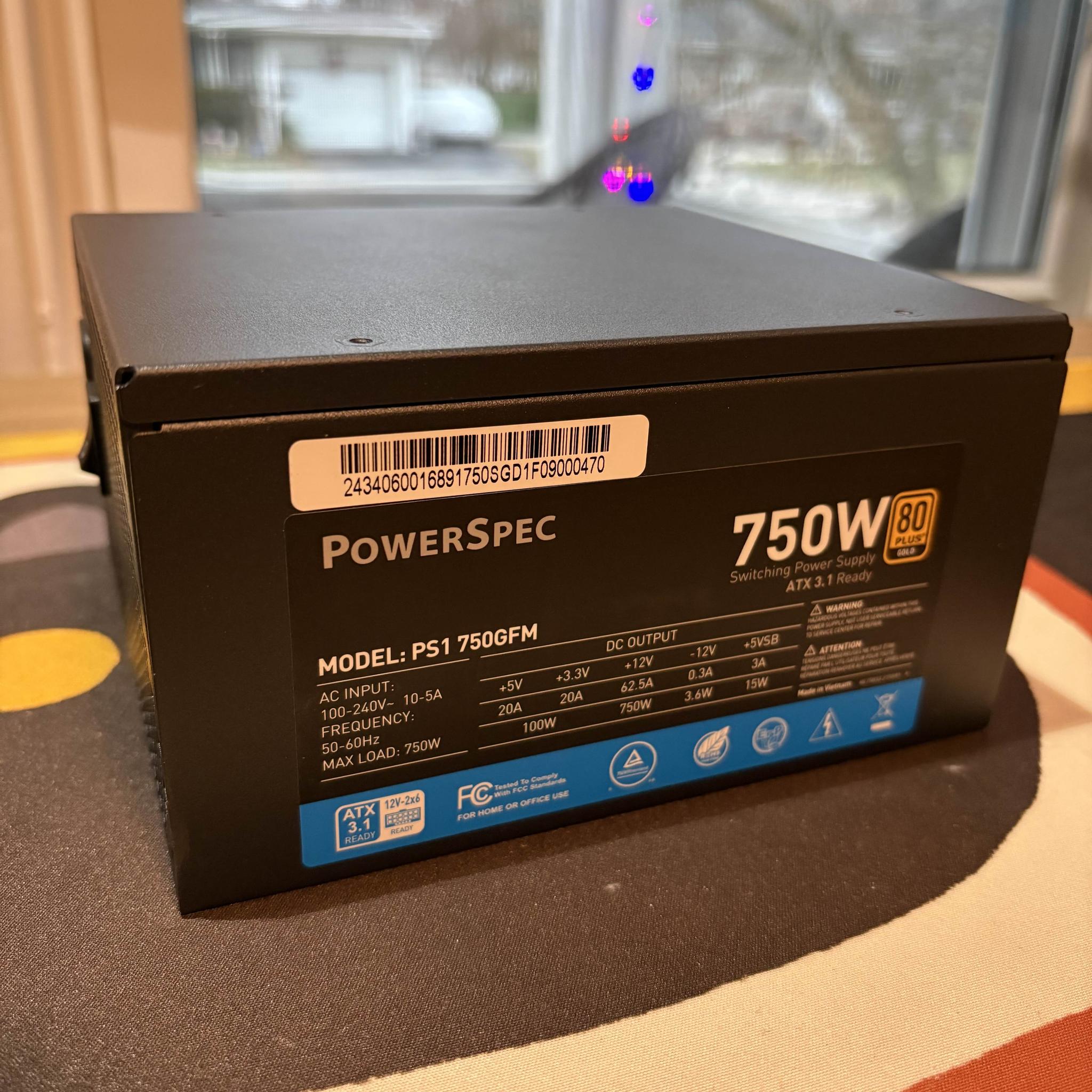 Powerspec 750W Modular - GOLD !!!12VHPWR!!!