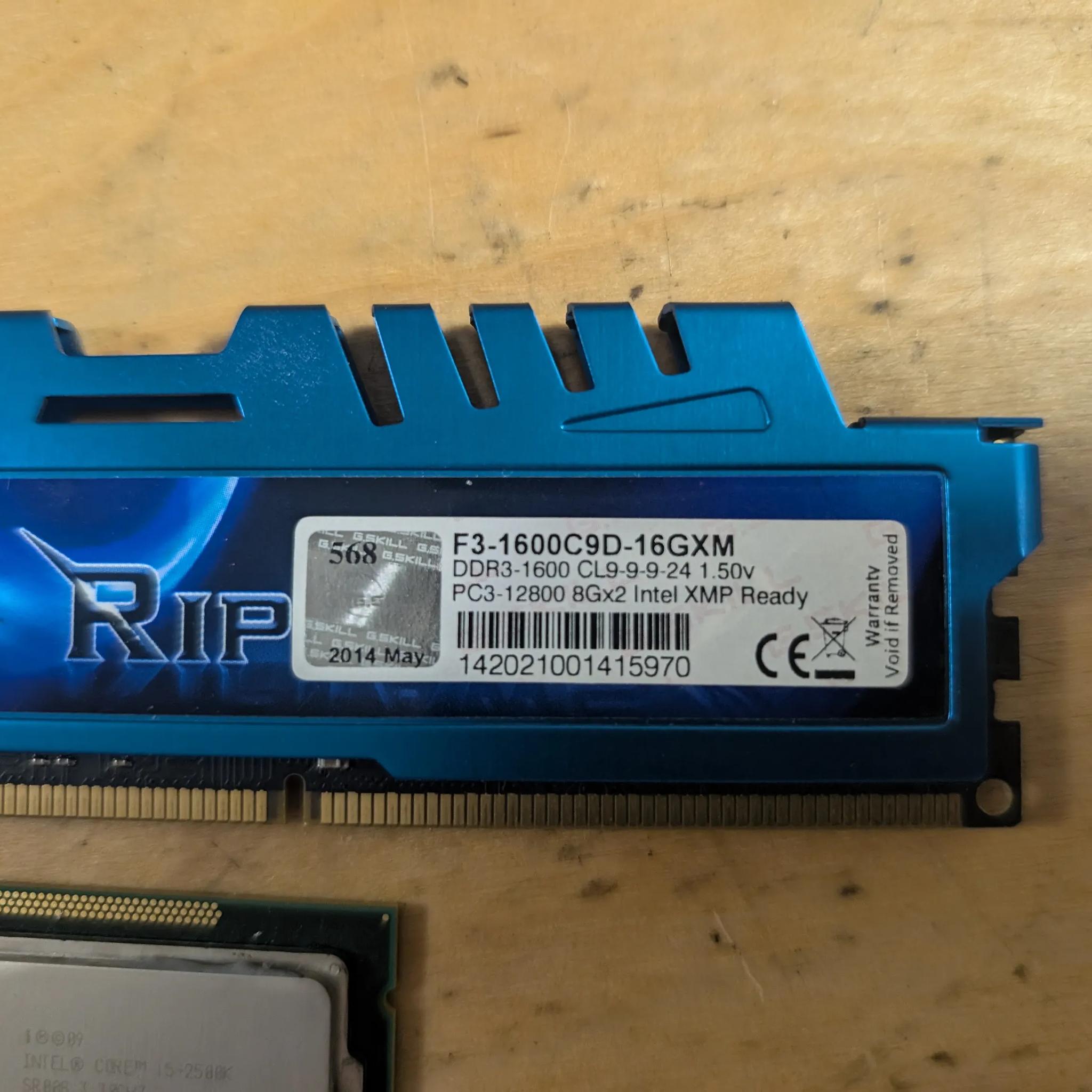 Intel core i5 2500k + 8gb ddr3