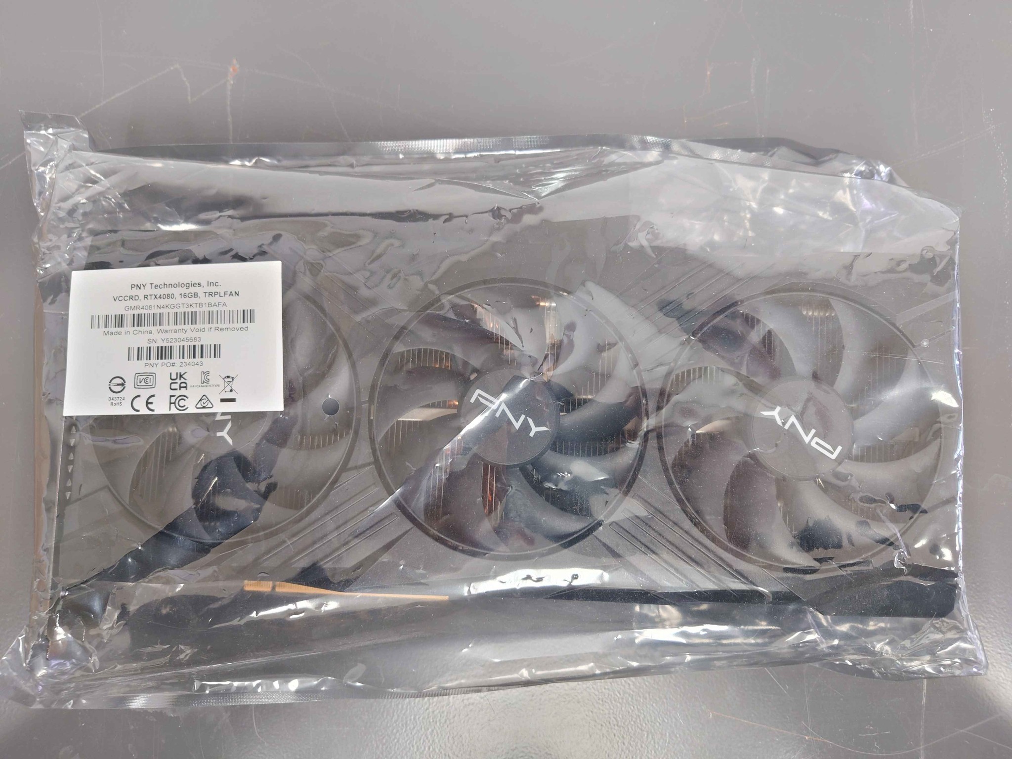 PNY VERTO GeForce RTX 4080 (Repasted, Repadded, 4090 Cooler)