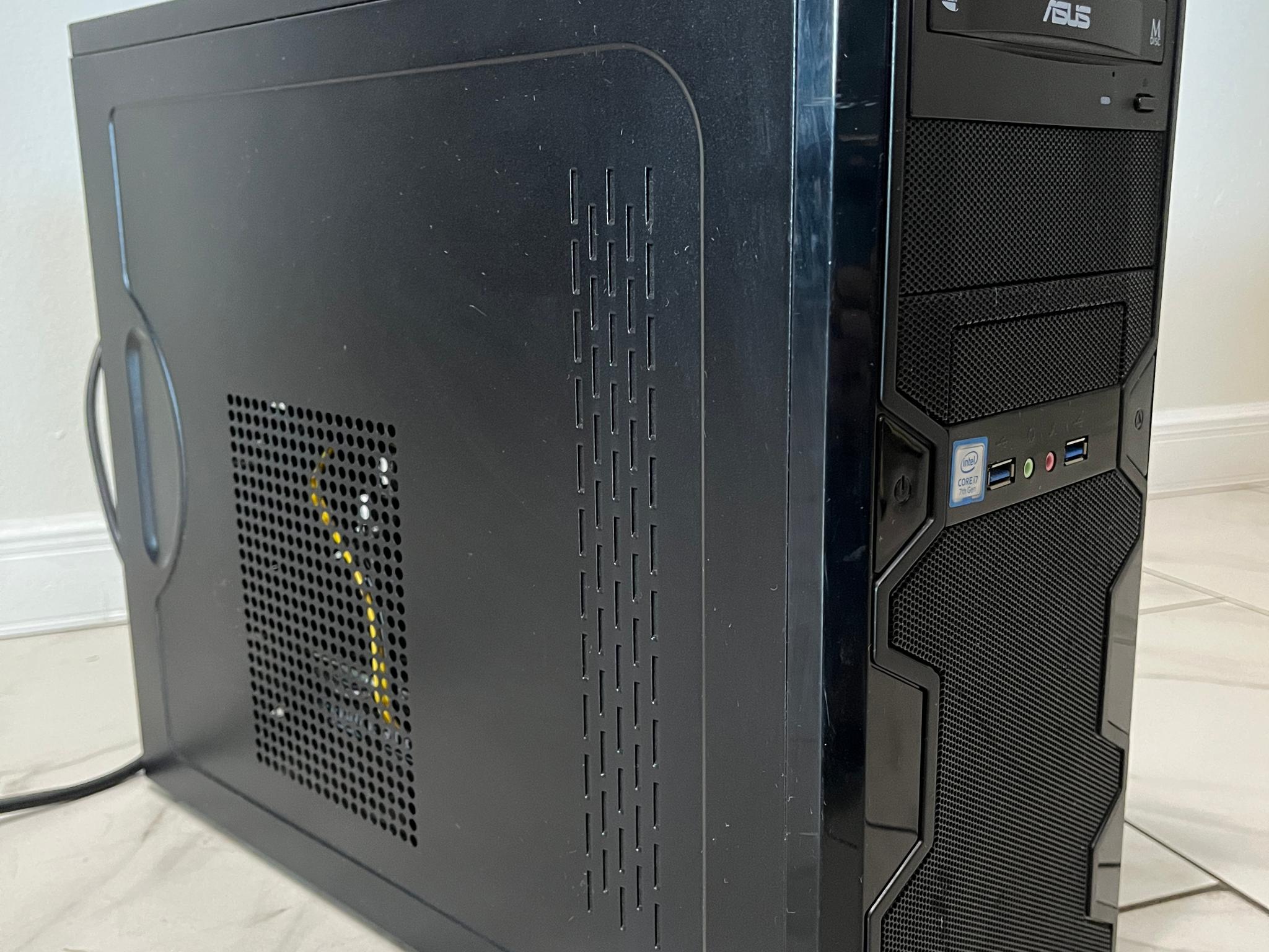 NVIDIA RTX 2060, Intel i7-7700, 16GB RAM, 2.2TB Storage - Gaming PC w/Wi-Fi, BT