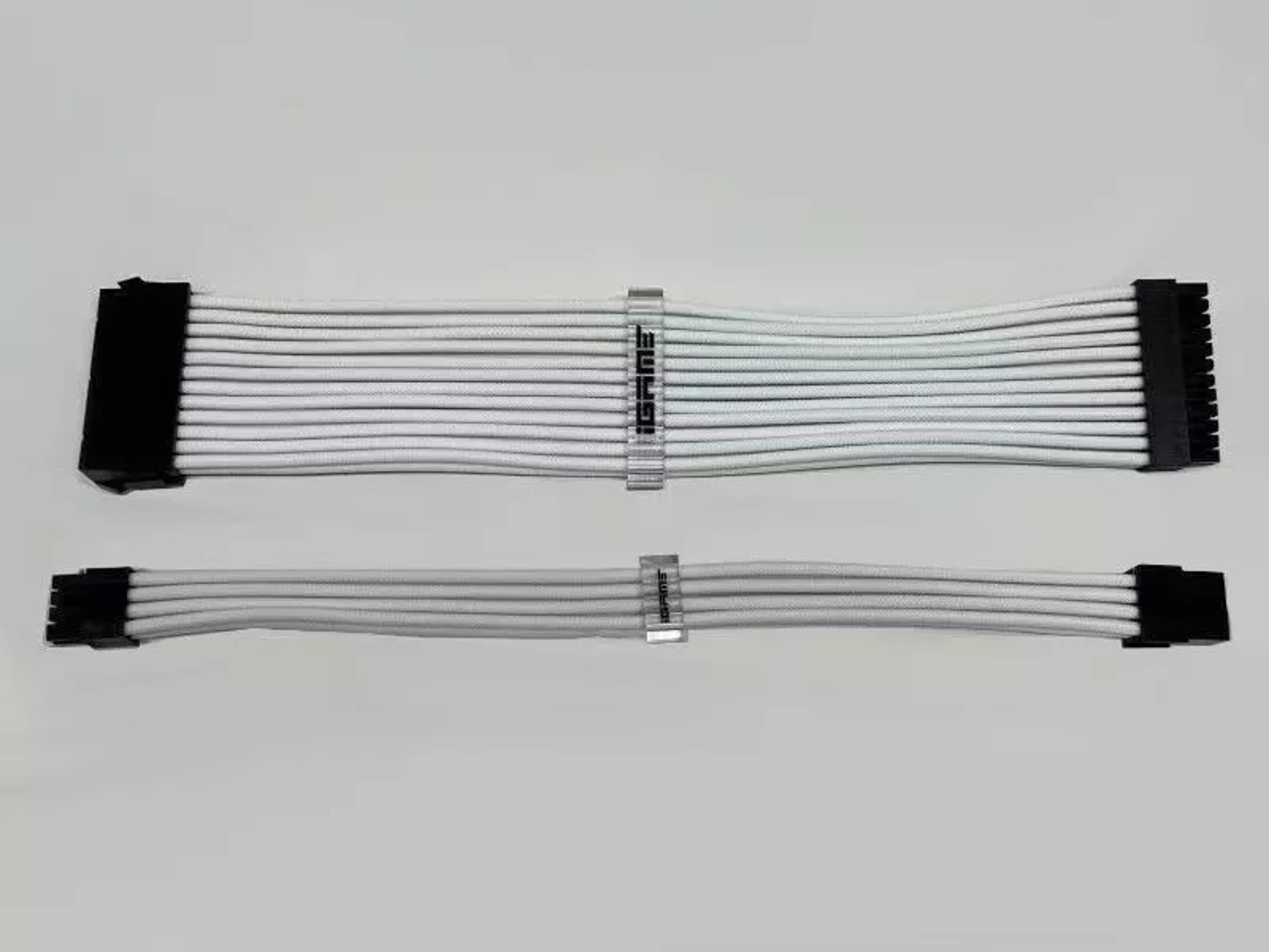 Power Supply Modular Extension Cable for 24 Pin and 6+2 GPU Bundle White