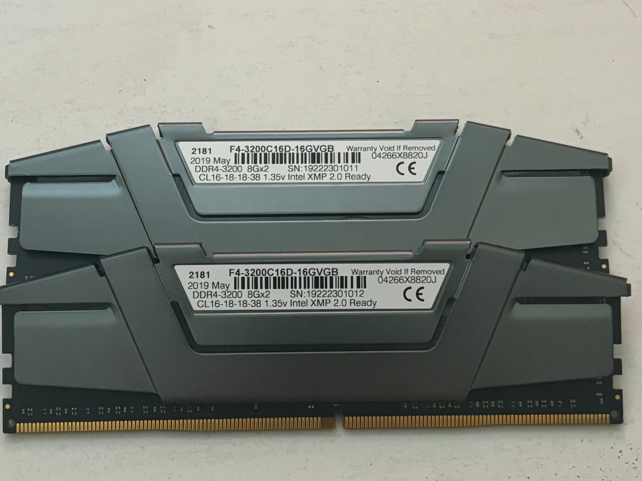 16GB (2x8) 3200MHz G.Skill Ripjaws