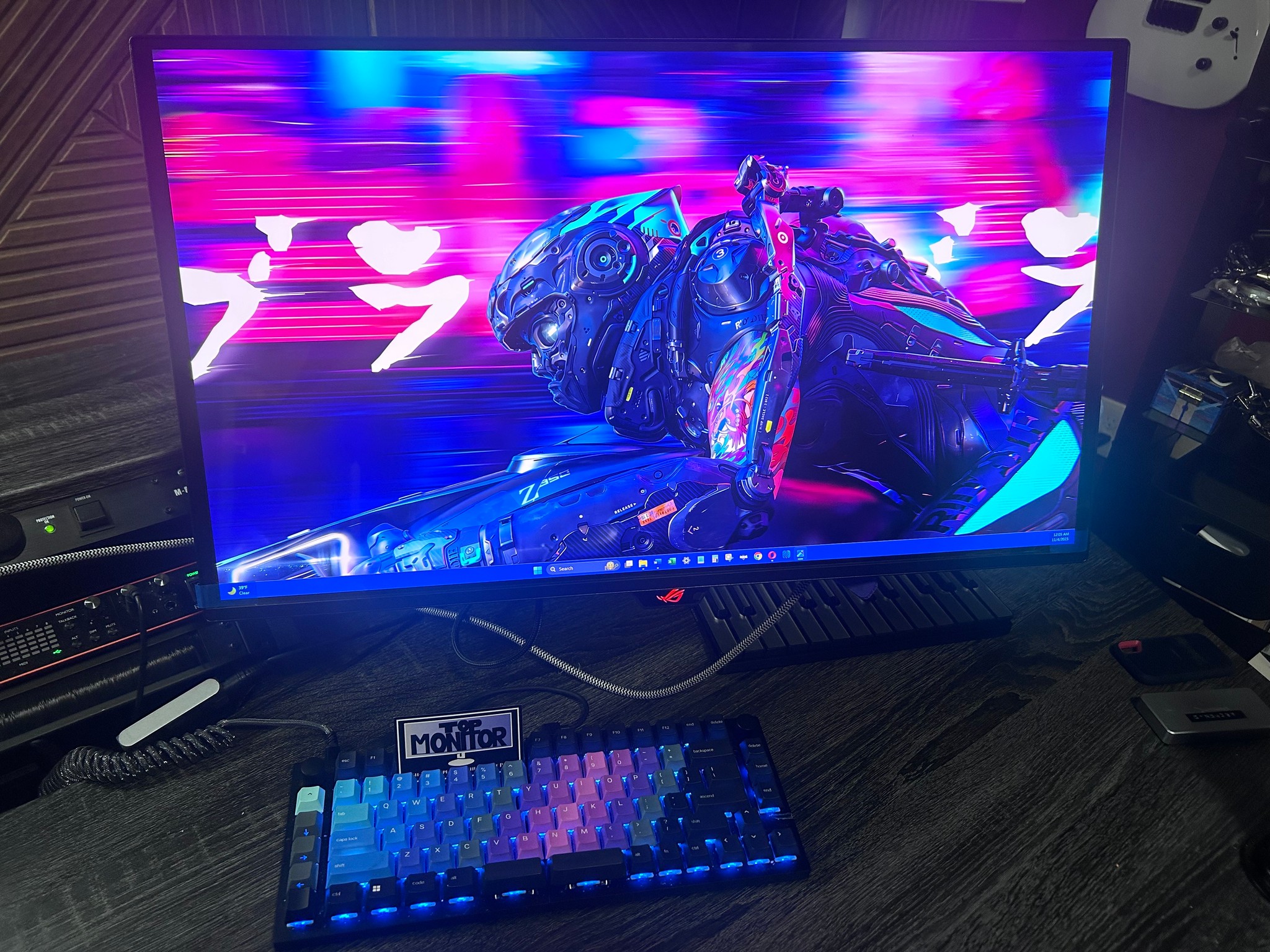 ASUS ROG QD-OLED 27" 4K (3840x2160) 240Hz Gaming Monitor PG27UCDM (Screen Protector Still Attached!)