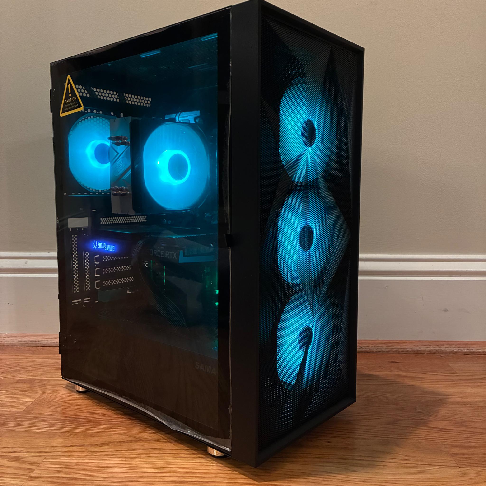 RTX 3070 R7 5800 XT 1440P 4K RGB GAMING PC 32GB RAM 1TB NVMe SSD