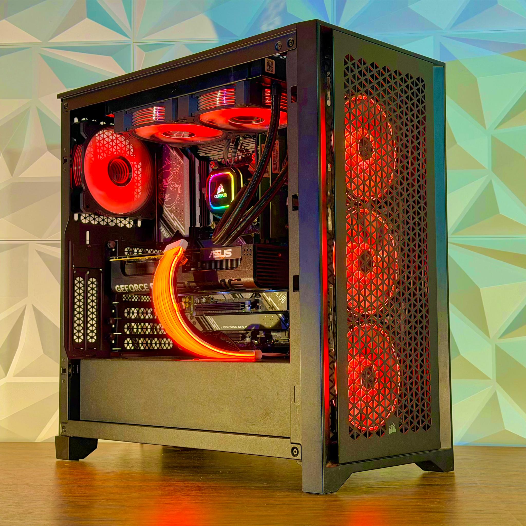 🔥 i9-12900 | RTX 5060 | 16GB DDR5 | 1TB SSD | Windows 11 Pro "CRIMSON CORE” Gaming PC 🔥