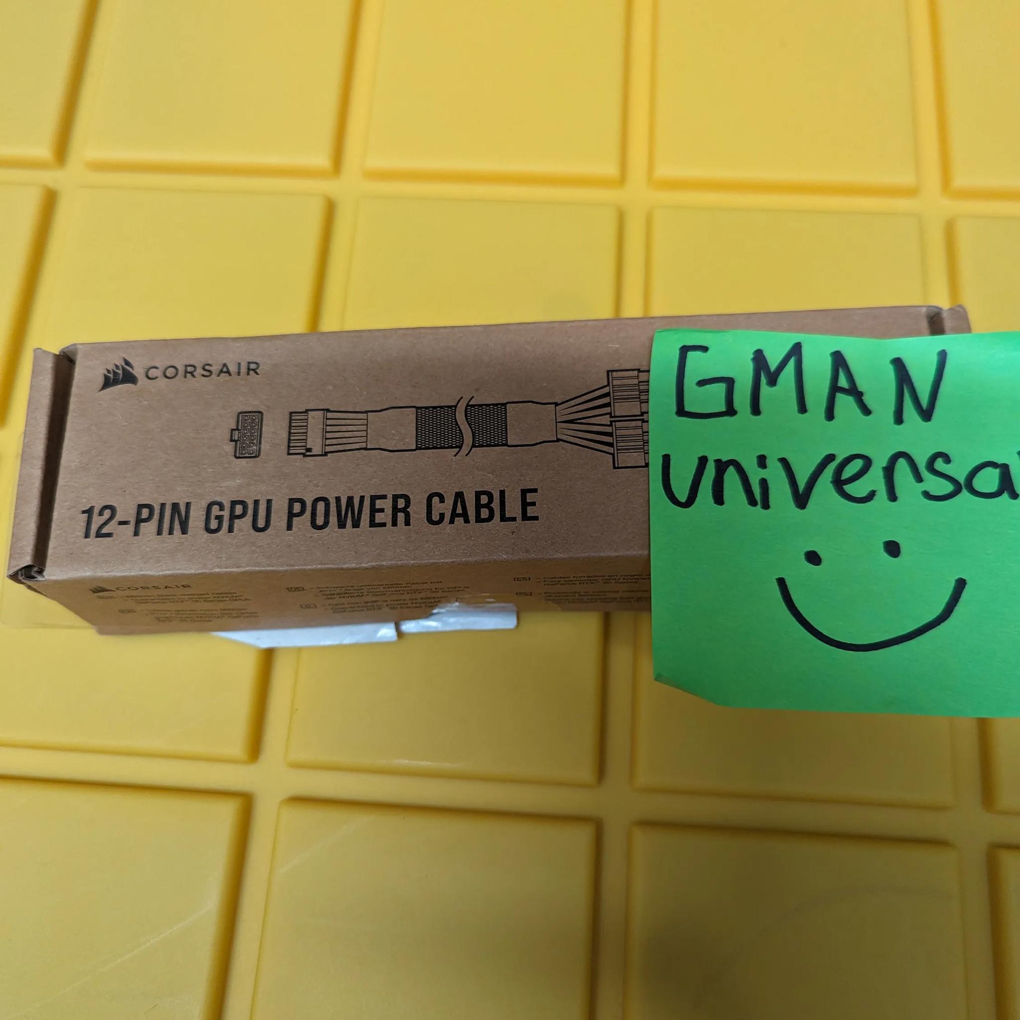 The CORSAIR 12-Pin GPU Power Cable