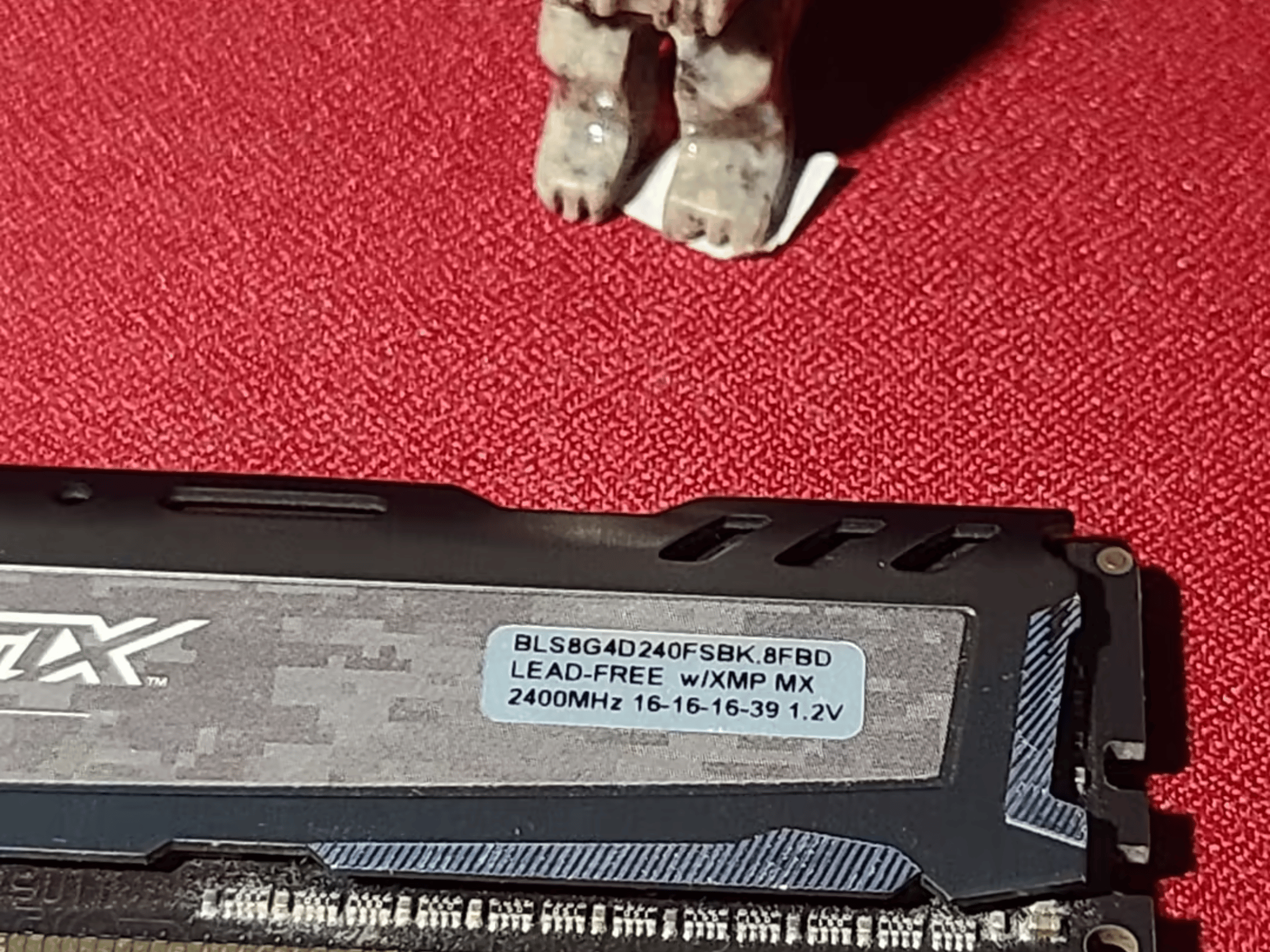 1x Crucial Ballistix Sport 8GB DDR4 2400MHz 
