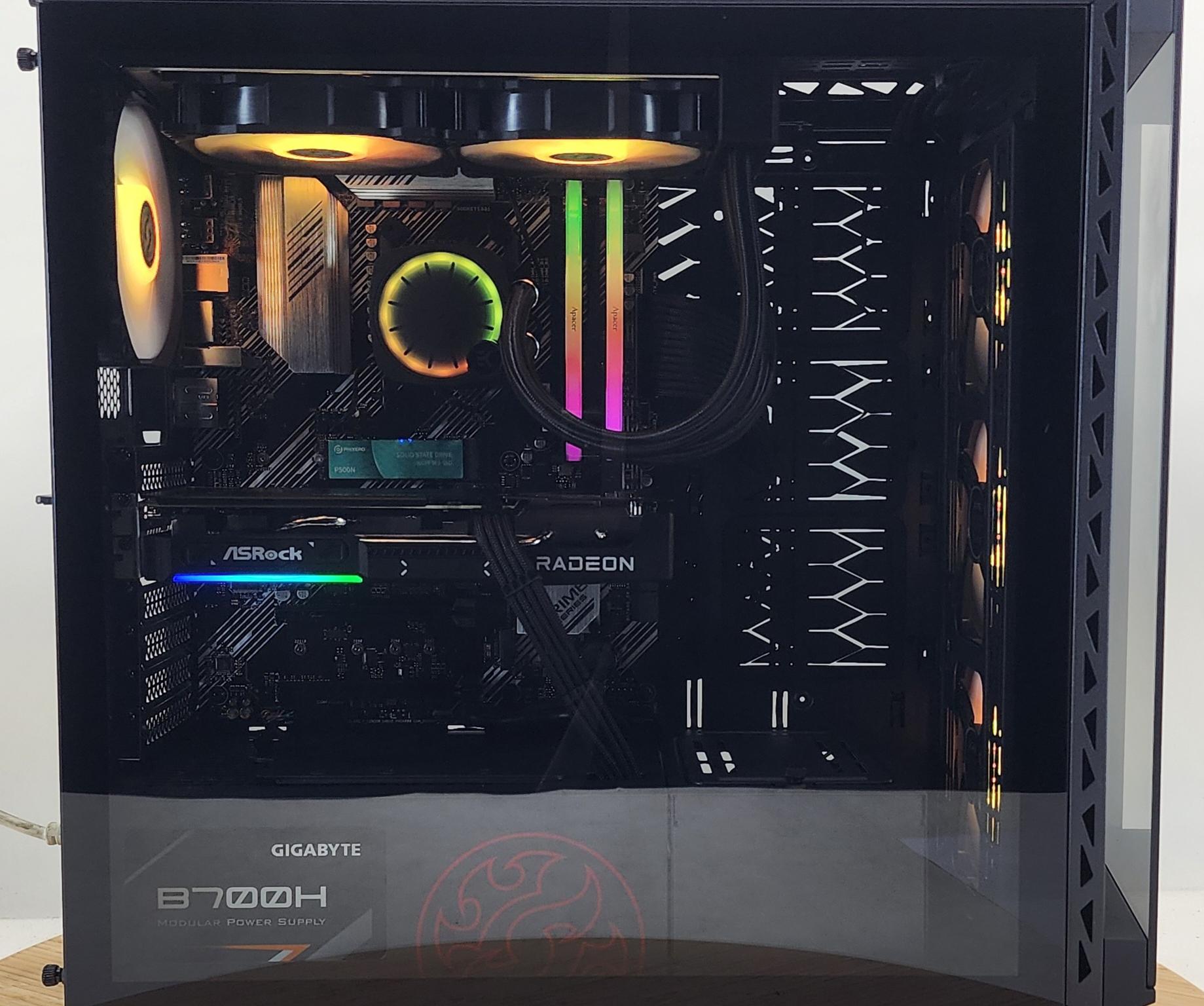 Gaming PC Ryzen 7 5700X 16GB RAM 1TB SSD RX 9060 XT 16GB Windows 11 Computer