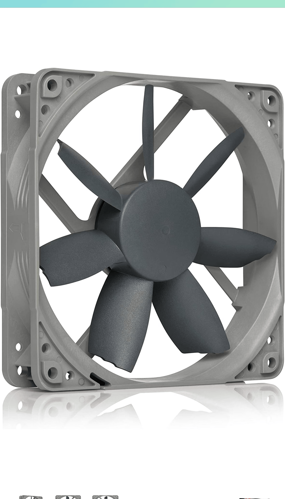4 Quiet Noctua NF-S12B redux-1200 PWM High Performance Cooling Fans, 4-Pin (120mm, Grey) (Like New)