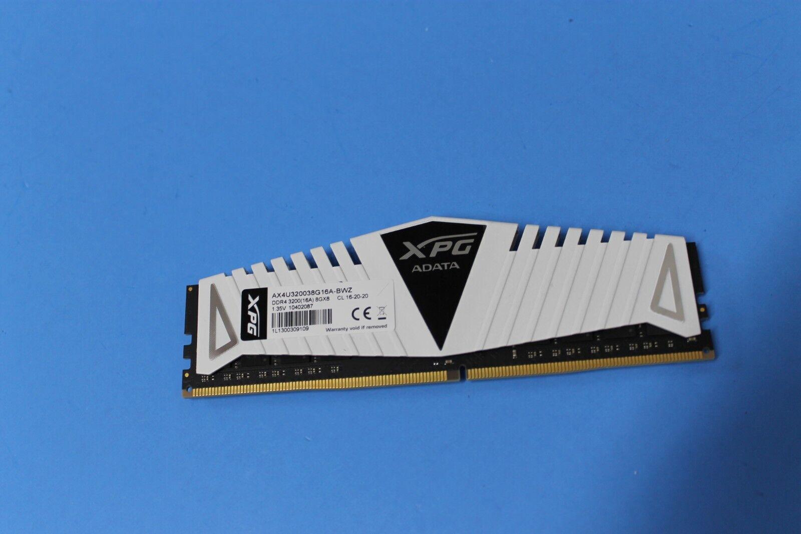 ADATA XPG 8GB (1 x 8GB) DDR4 3200 MHz Desktop Ram WHITE AX4U320038G16A-BWZ