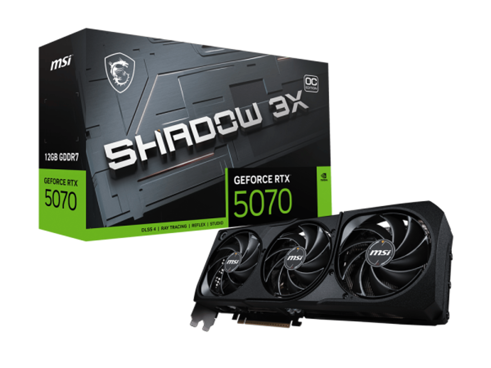 MSI Nvidia GeForce RTX 5070 Shadow 3X OC 12GB GDDR7