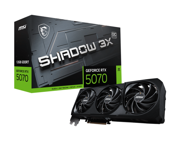 MSI Nvidia GeForce RTX 5070 Shadow 3X OC 12GB GDDR7