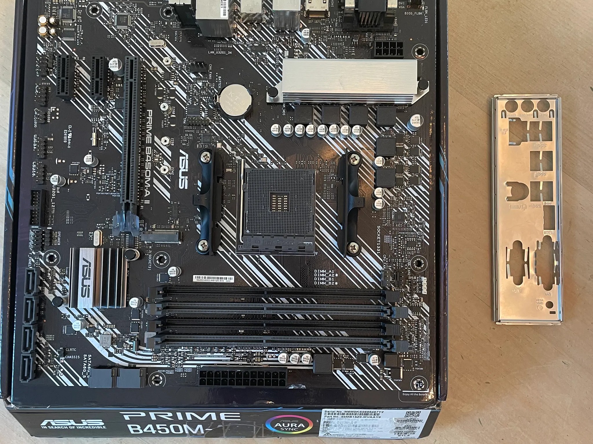 *For Parts* ASUS Prime B450M-A II Motherboard