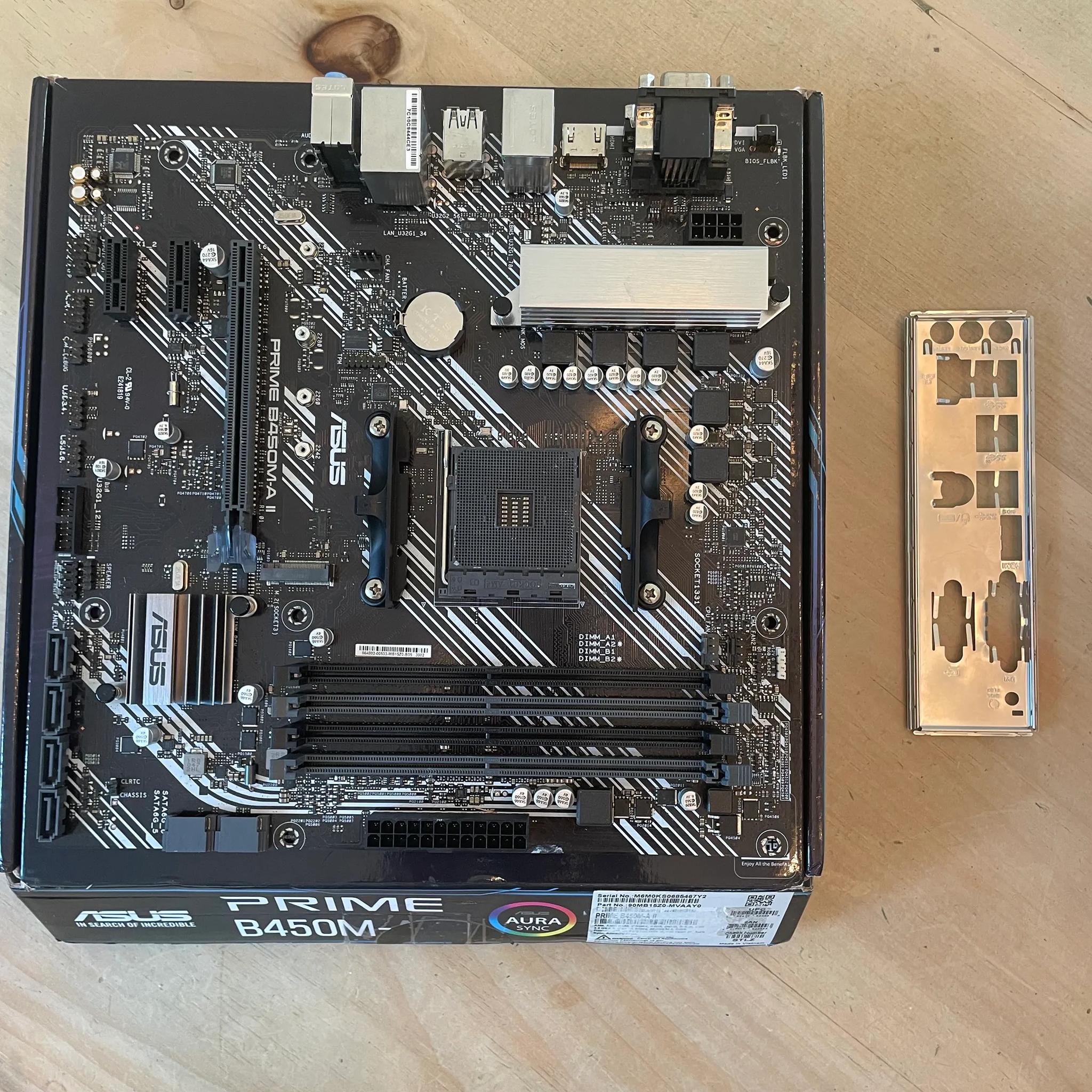 *For Parts* ASUS Prime B450M-A II Motherboard