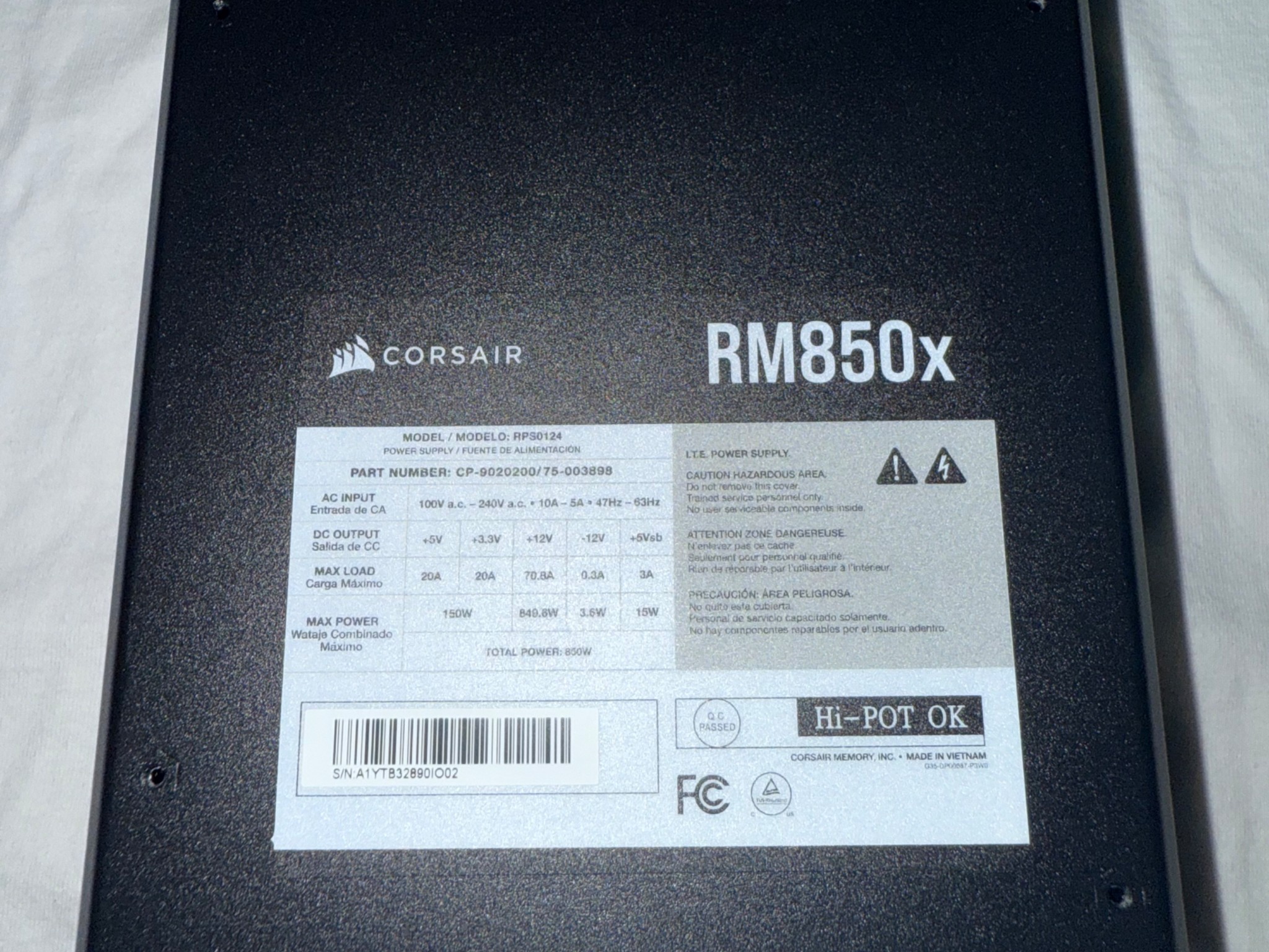 Corsair RM850x