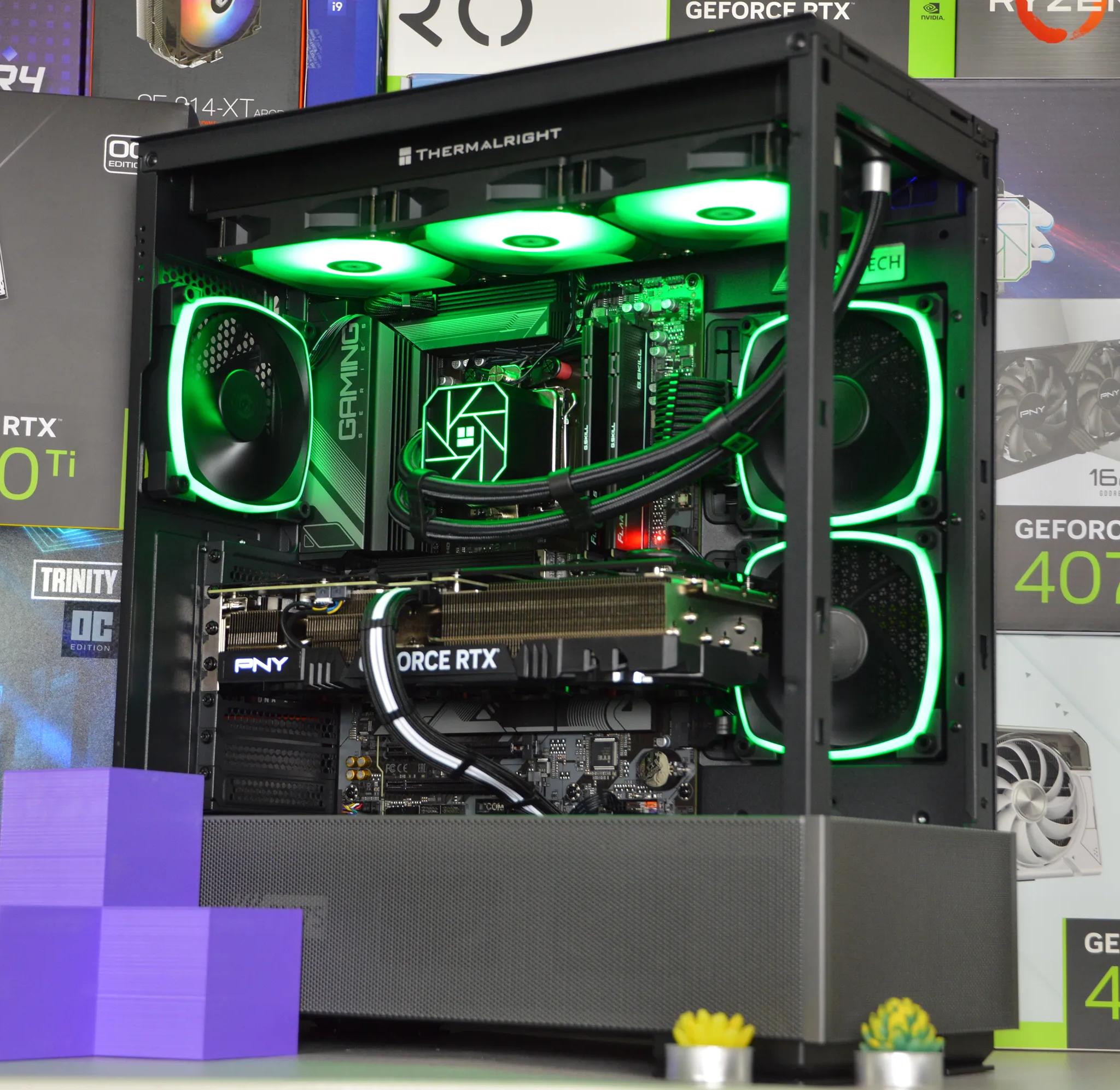 ⚡🌌| RTX 4070 Ti SUPER 16GB| Ryzen 7 7700X | 32GB DDR5 RAM | 1TB + 4TB GEN 4 SSD | Electric Vortex |