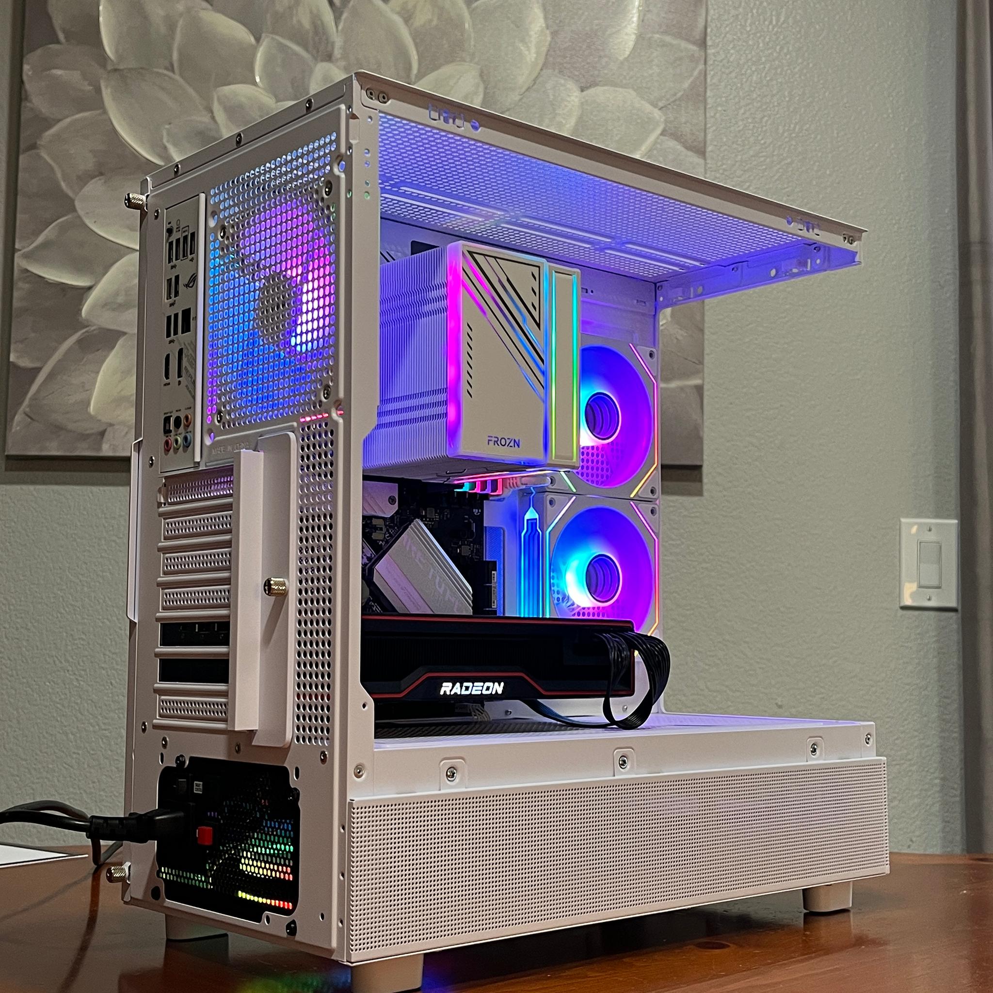 SAPPHIRE RX 6800 XT 16GB, Ryzen 7 5800X, 32GB 3200MHz | White RGB Gaming Computer/PC