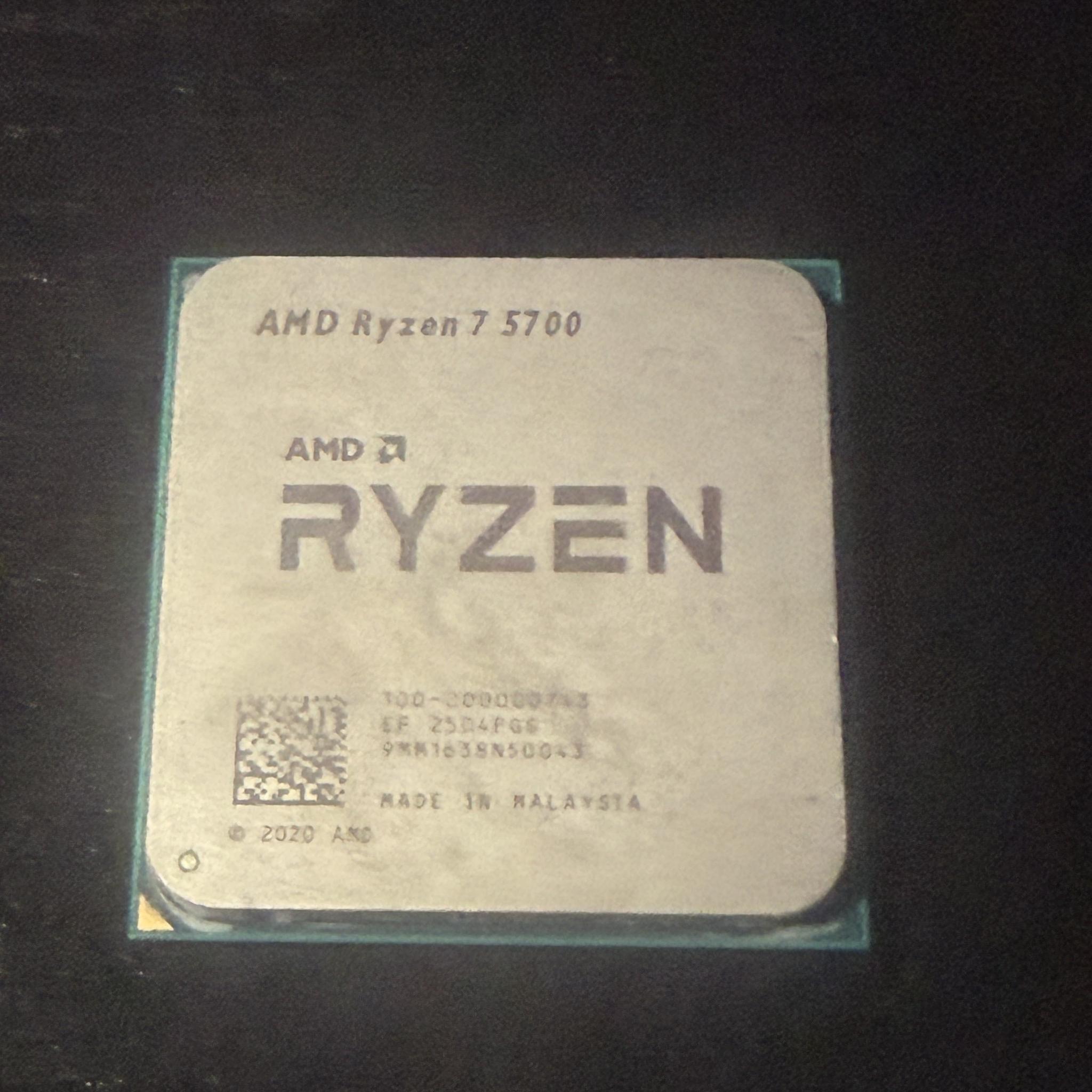 AMD Ryzen 7 5700 8-Core 16-Thread 3.7GHz CPU BROKEN | Message me through jawa for more information