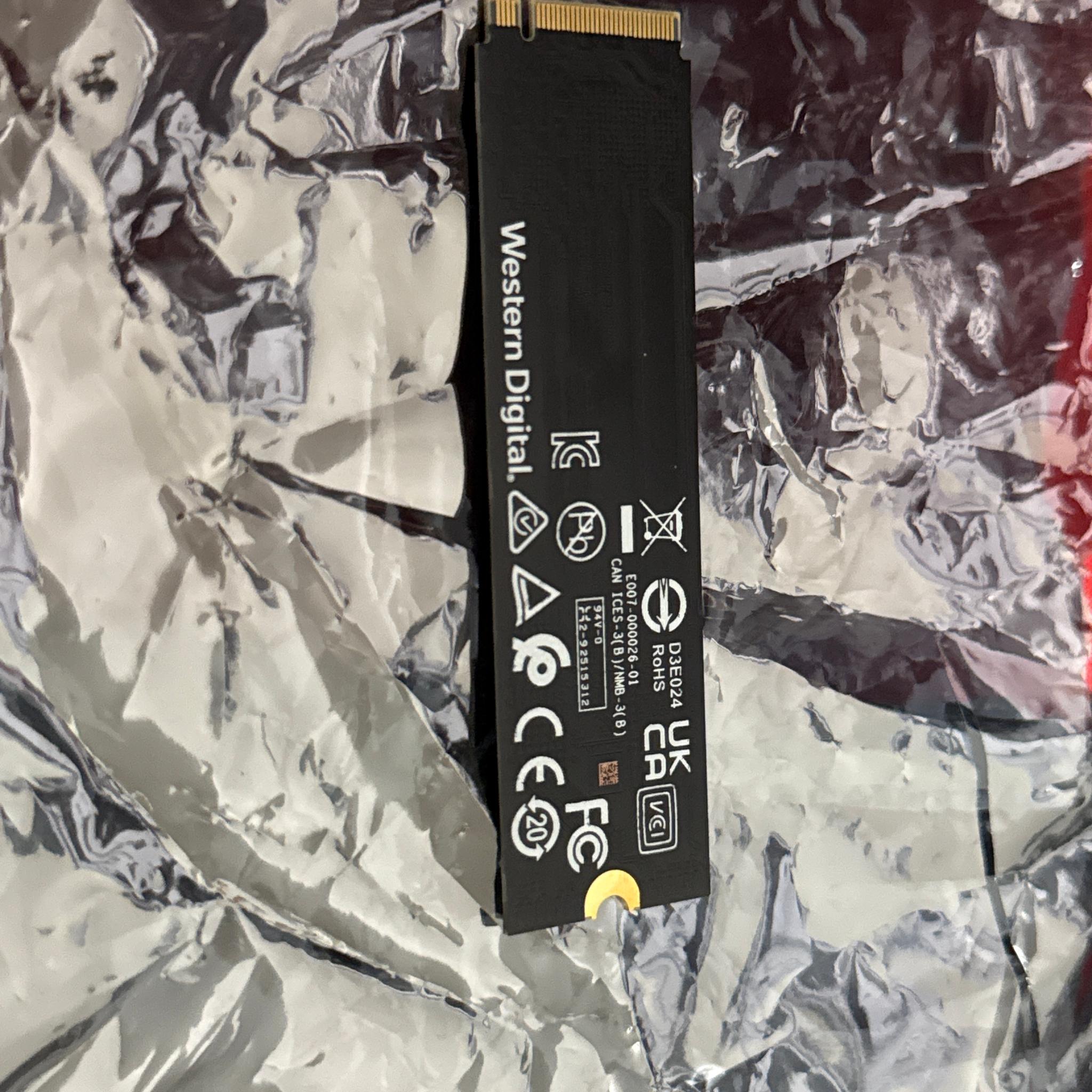WD Black SN770 1TB NVME SSD