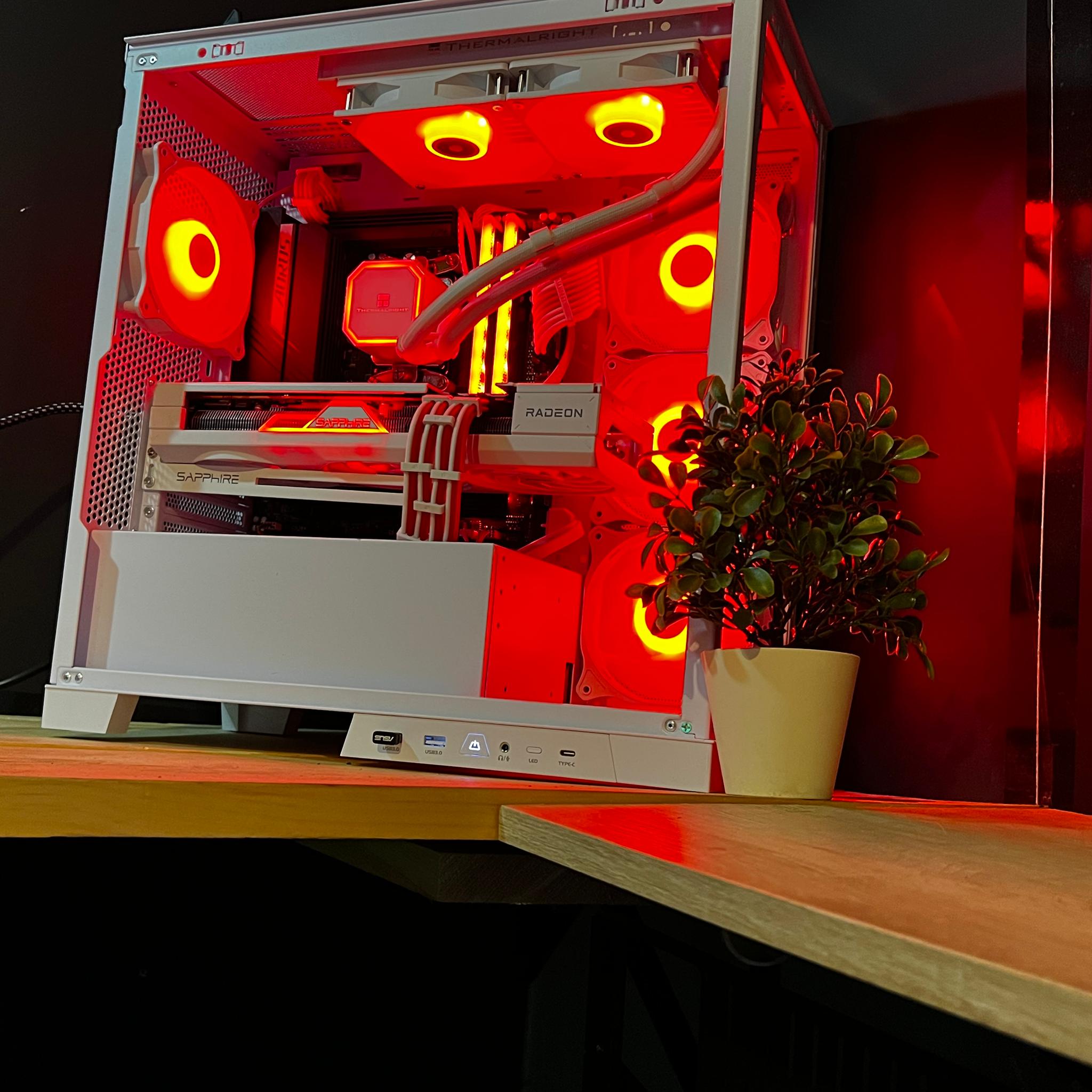 white wolf 7800x3d 7800xt 32g ddr5 no compromise gaming pc/content creation