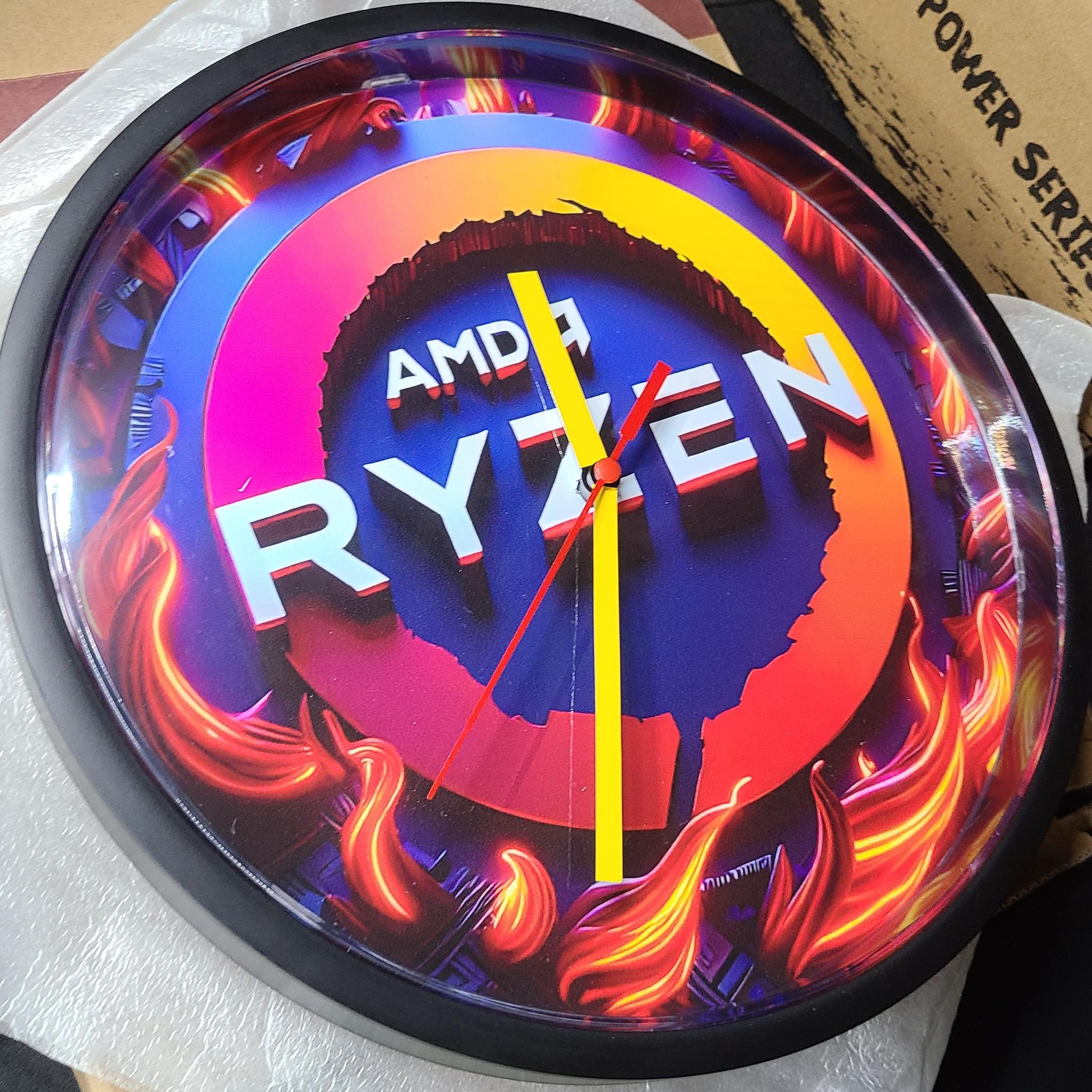 AMD Ryzen Custom 10 Wall Clock NIB