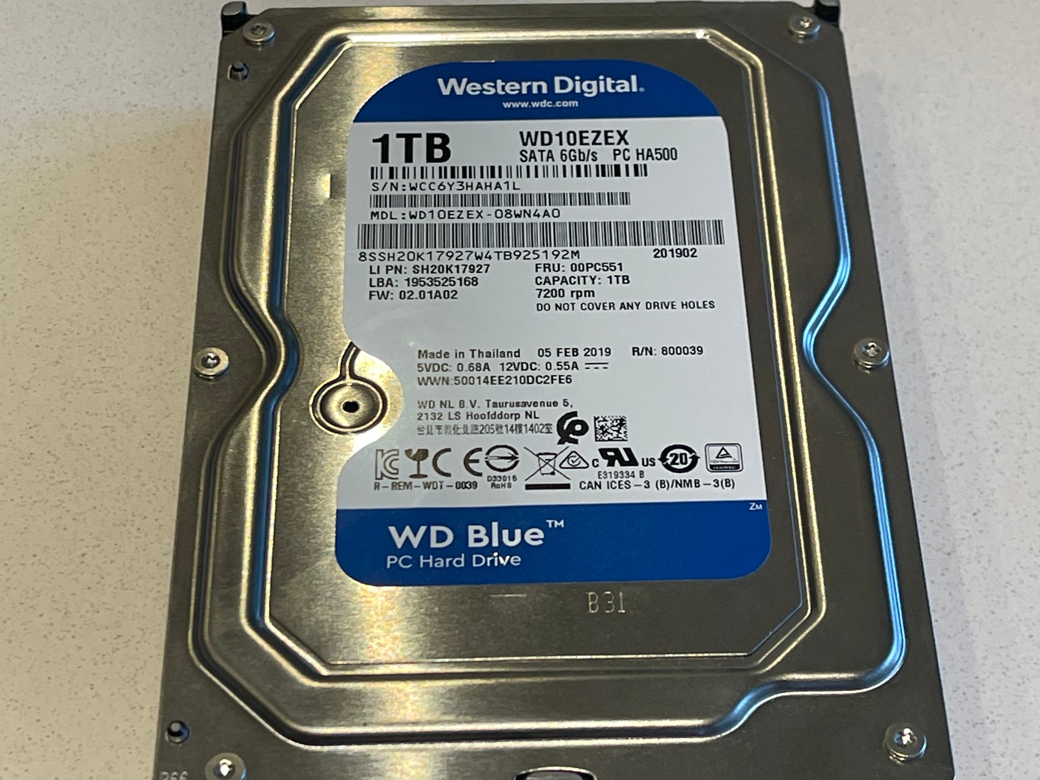 Western Digital Black2 Dual Drive 1TB