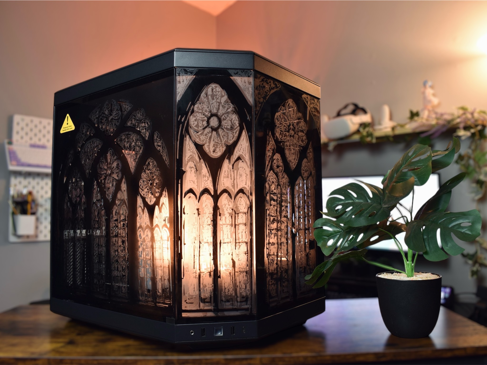 A 🖤 Glimpse - Cathedral Theme Customized PC Case - M2O