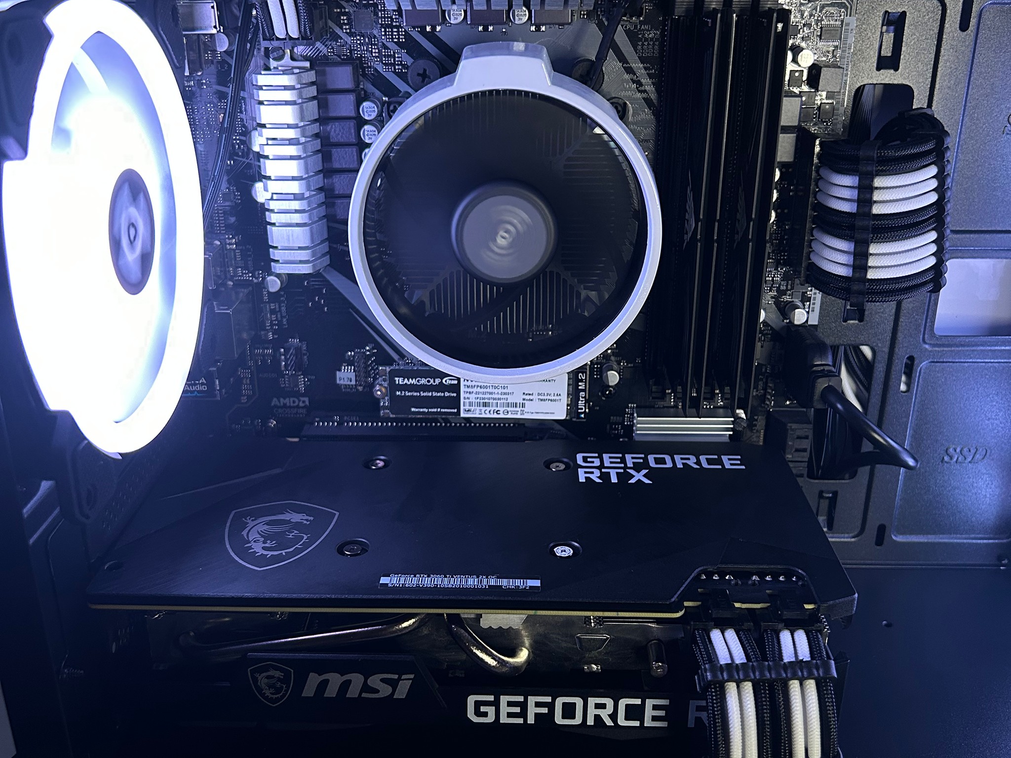 ⚫️⚪️⚫️ | MSI RTX 3060 Ti | Ryzen 5 5600 | Neo Forza 16GB 3600Mhz | 1TB NVME
