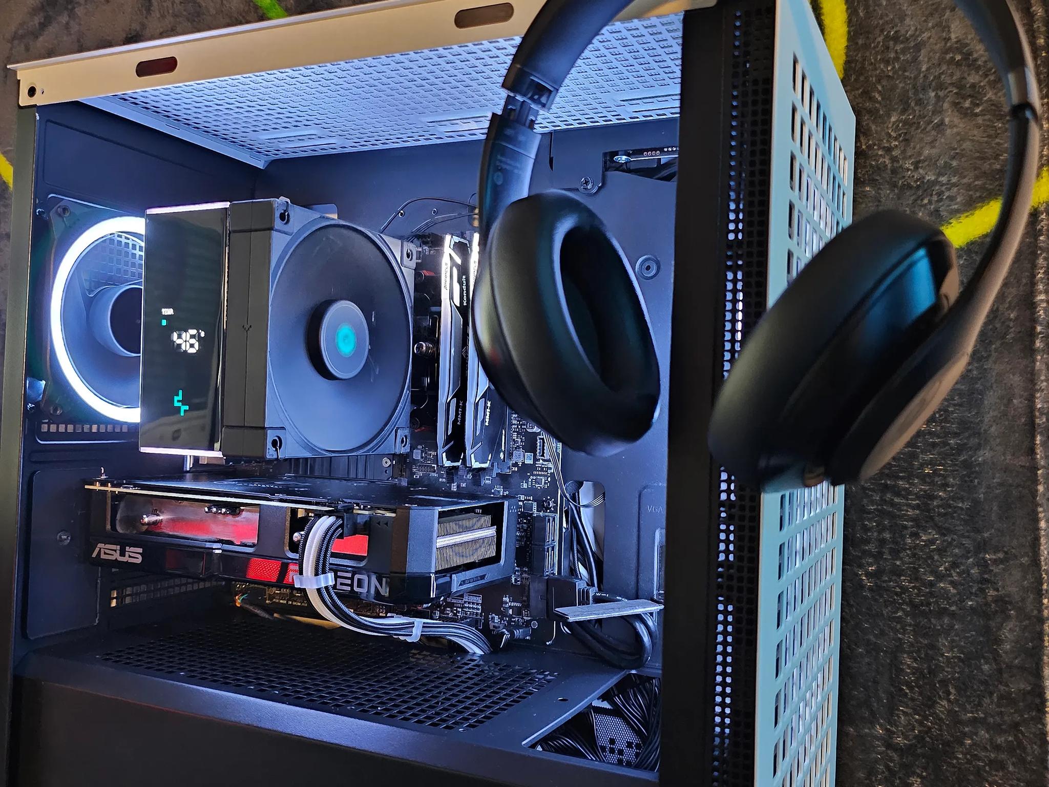 ⚫OREO BEAST🥛| RYZEN 7 5700G | RADEON ASUS 7600XT | 1TB | WIN 11 | MID LEVEL PC 🥛